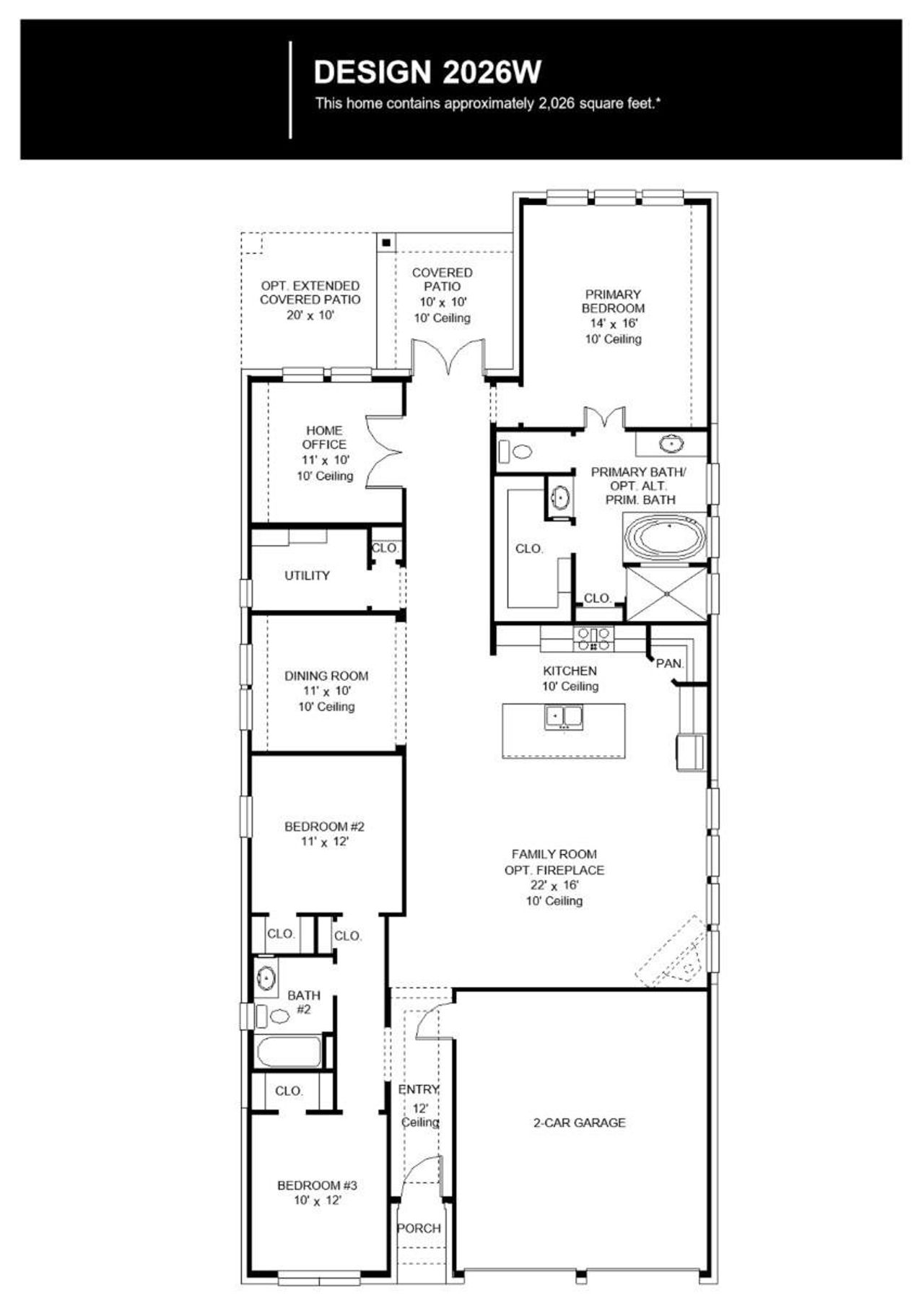 2D floor plan layout of this home in 6 Creeks, Kyle, TX (Image 2).