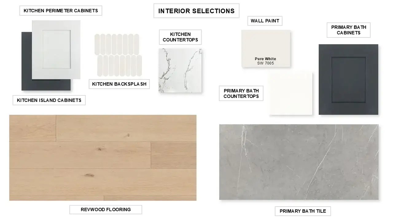 Sample of building materials used in homes in Easton Park, Austin (Image 2). Sample of building materials used in homes in Easton Park, Austin (Image 2).