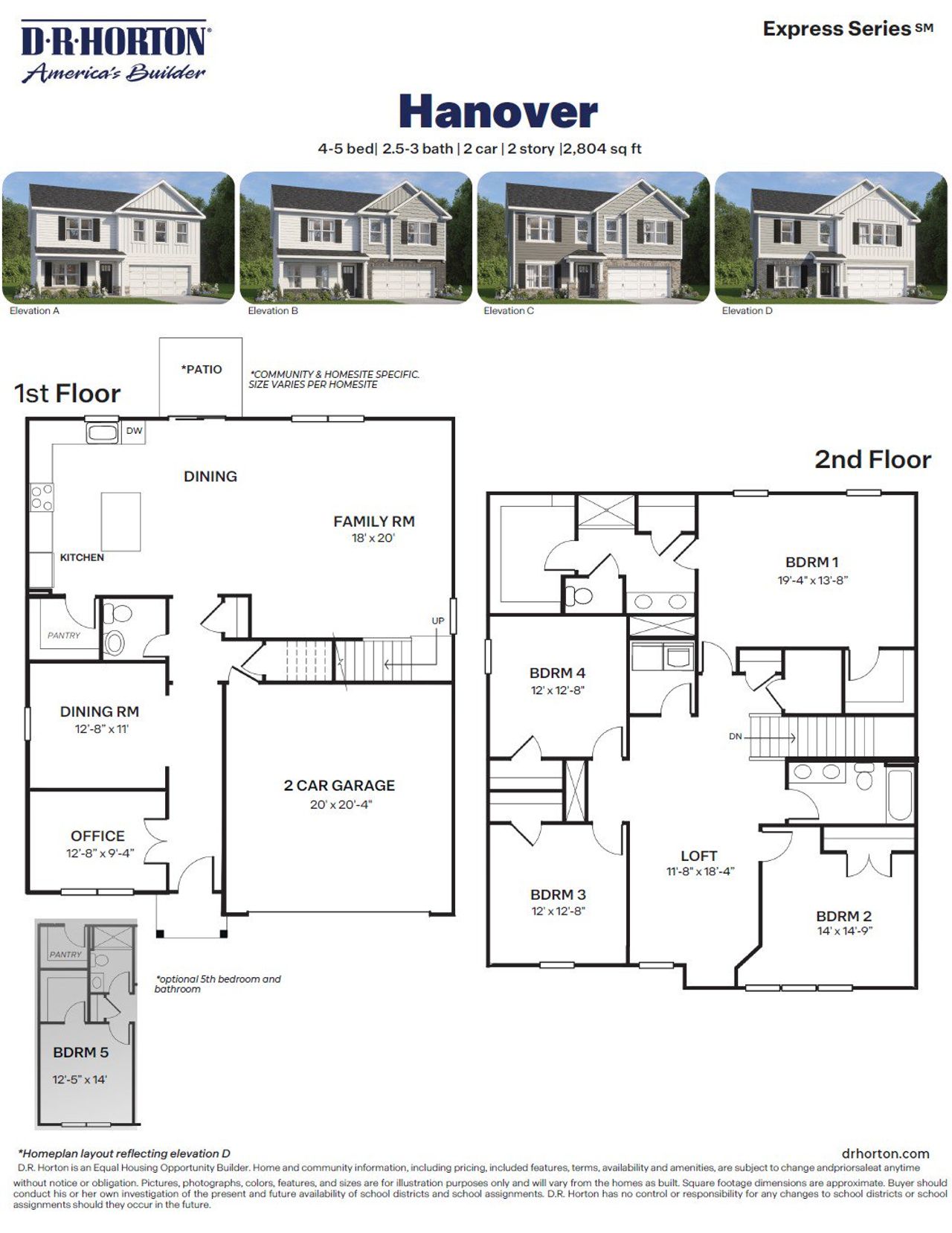 2D floor plan layout of this home in English Farm, Archdale, NC (Image 2).