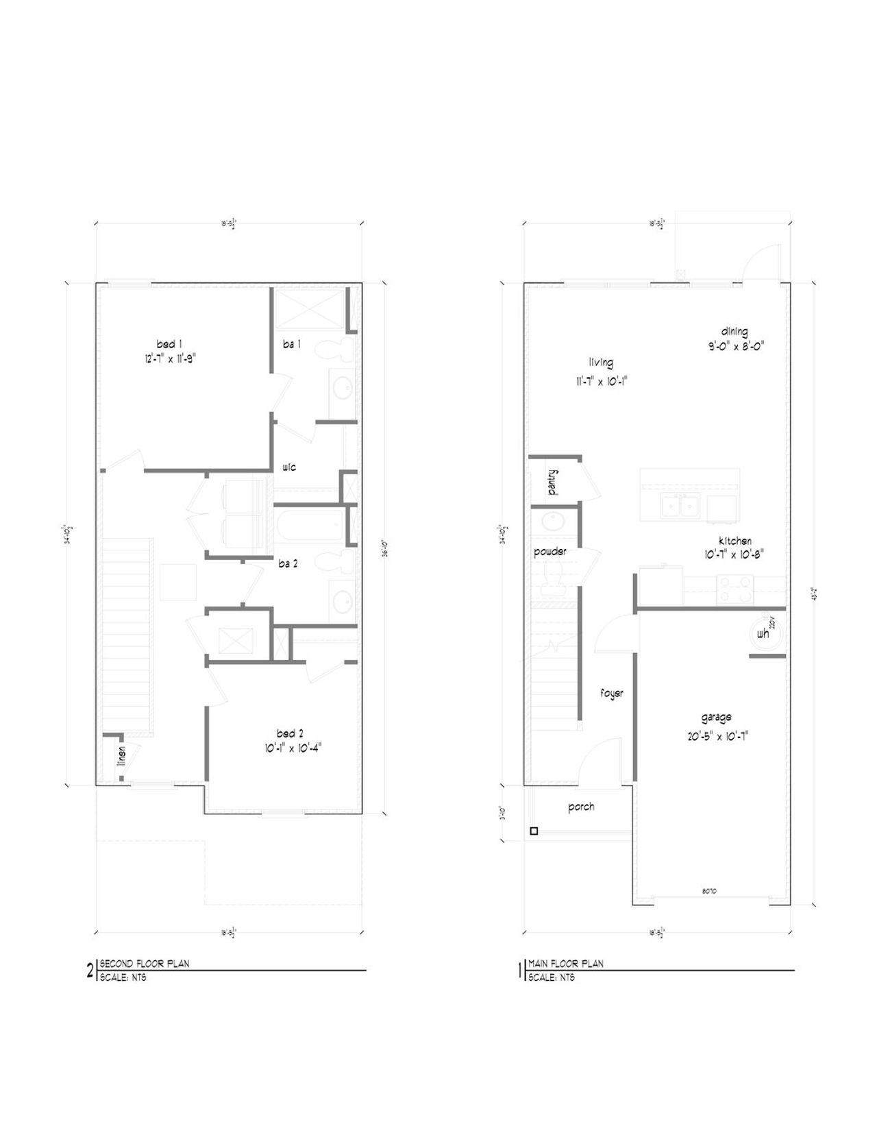 2D floor plan layout of this home in Salt Pines, Port Saint Joe, FL (Image 2).
