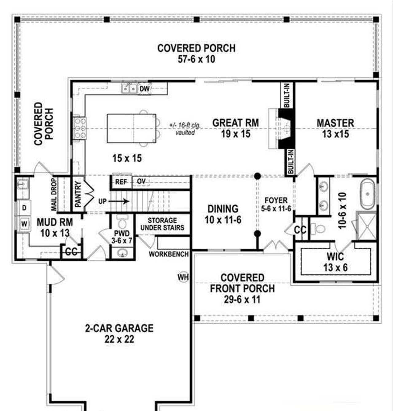 2D floor plan layout of this home in , Bremen, GA (Image 2).