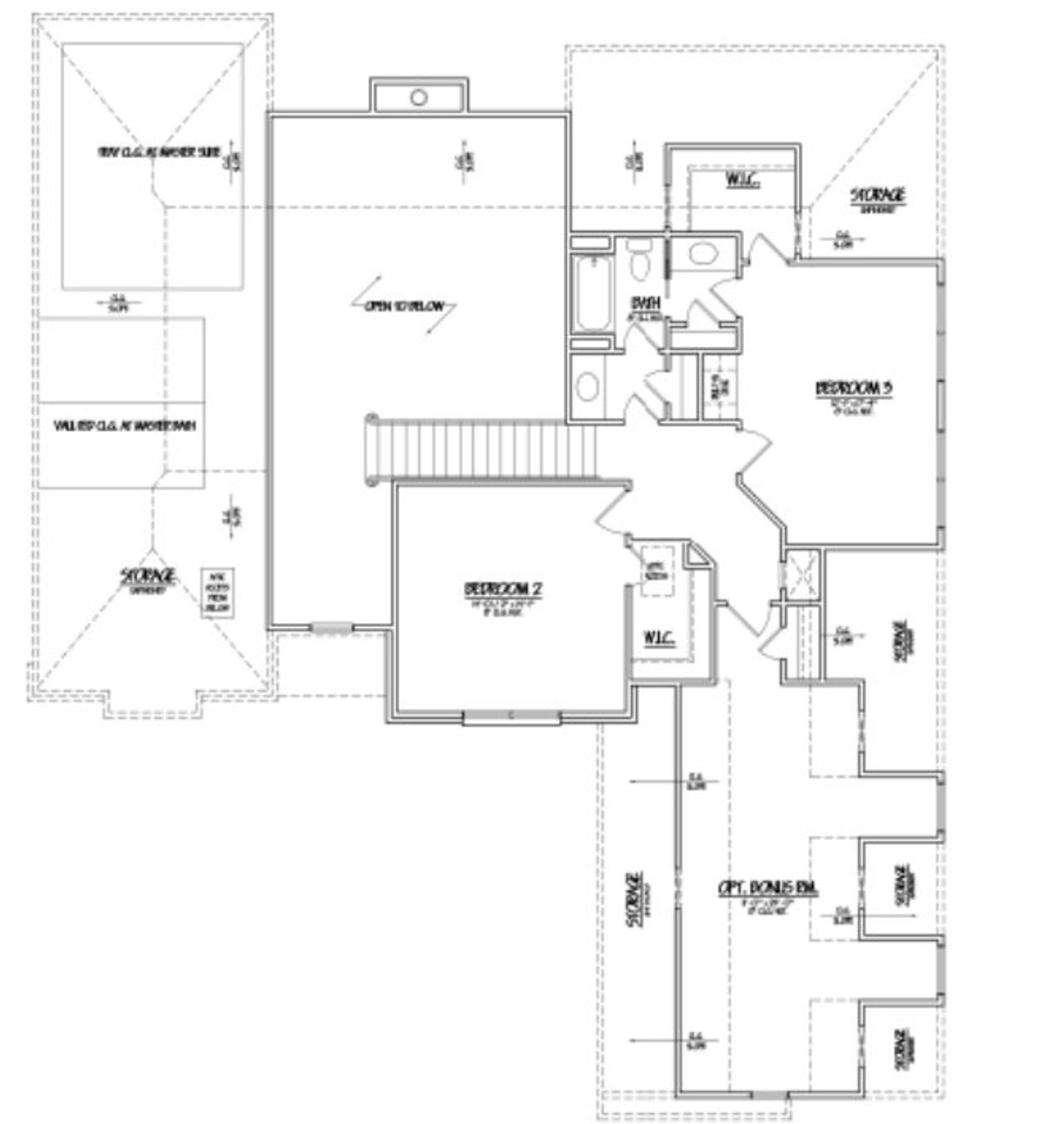 2D floor plan layout for the Ashworth by Sentinel Builders, Inc. in Copperstone At Choto, Knoxville, TN (Image 2).