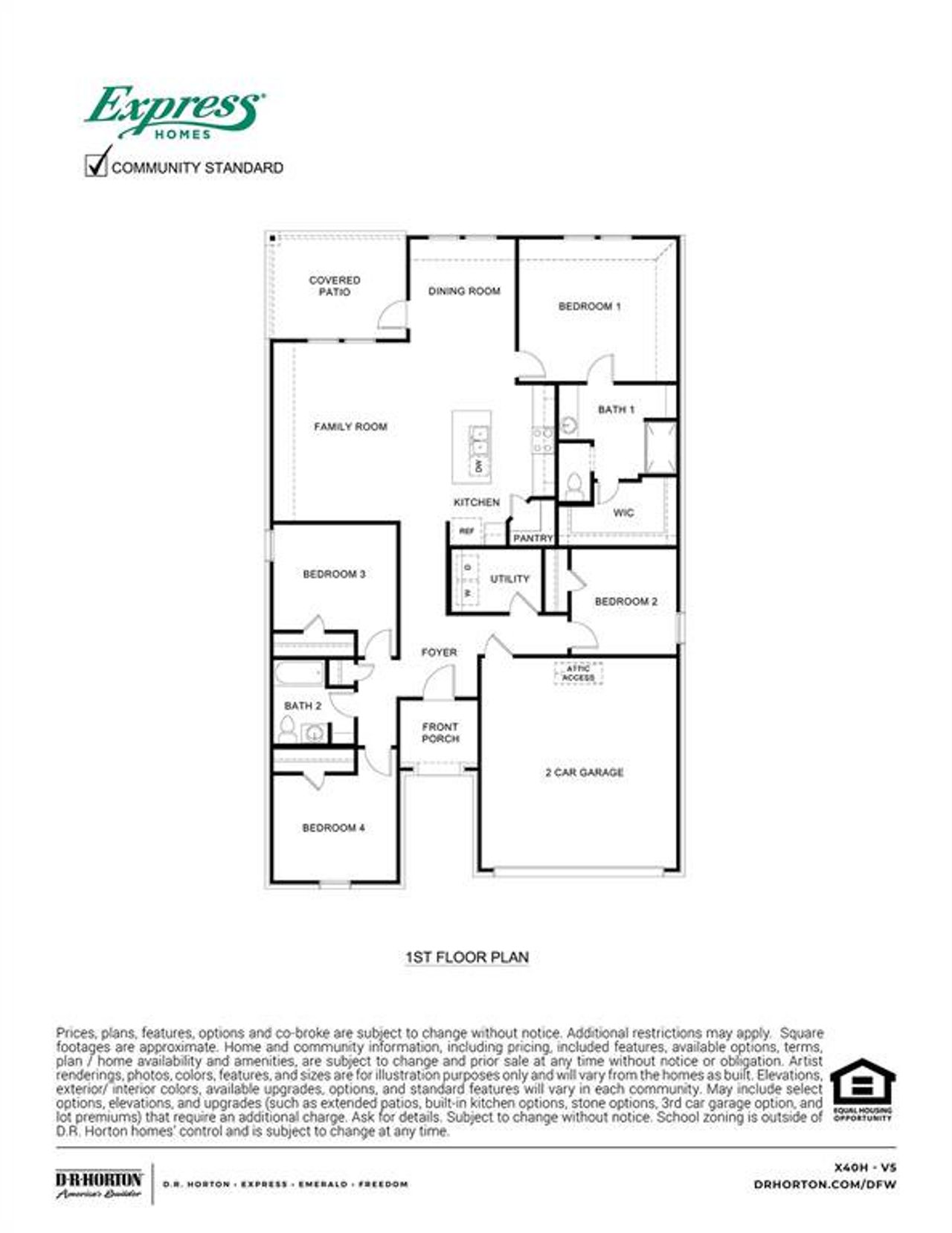 2D floor plan layout of this home in Stonewyck Farms, Ennis, TX (Image 2). 2D floor plan layout of this home in Stonewyck Farms, Ennis, TX (Image 2).