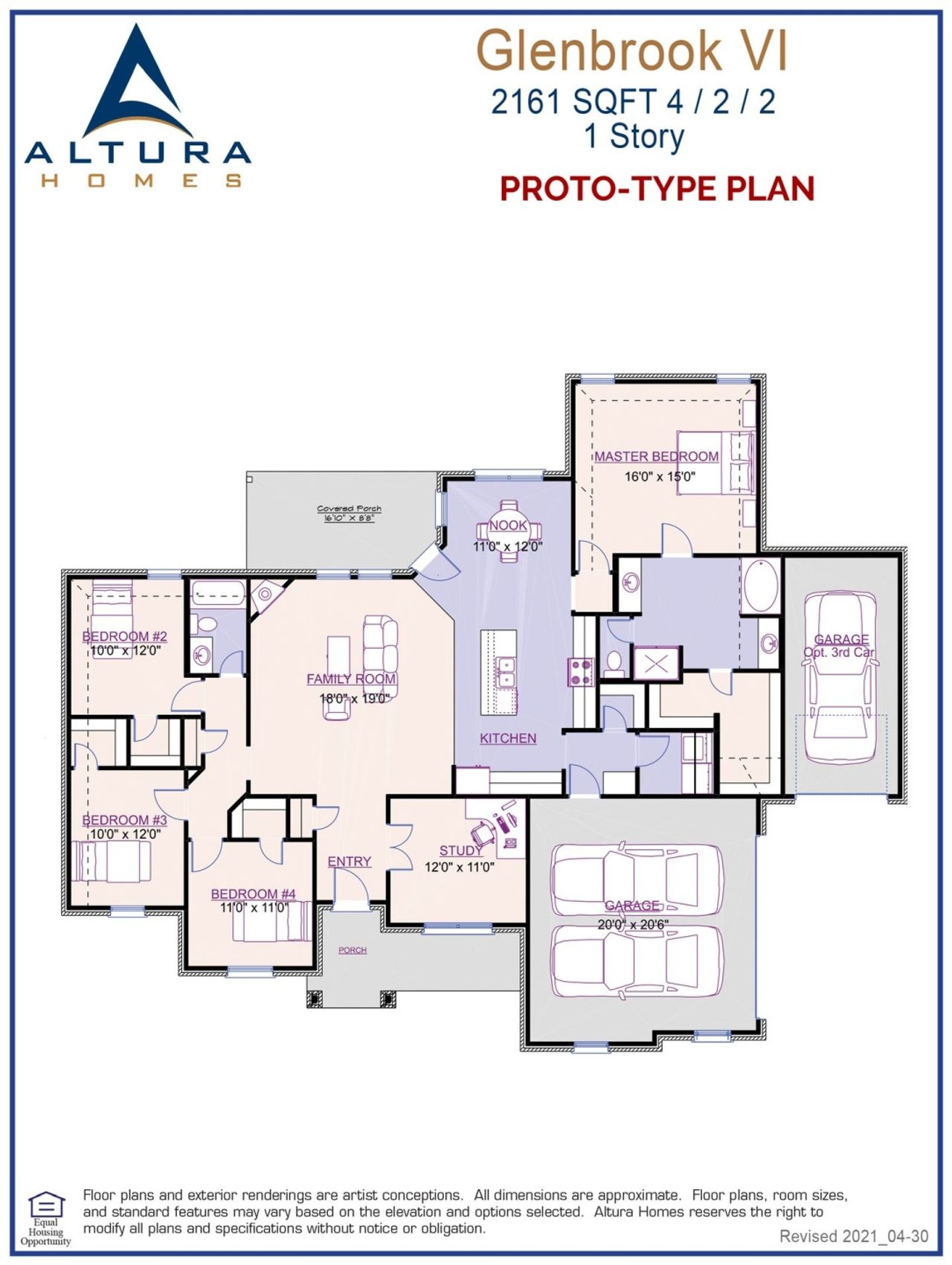 2D floor plan layout for the Glenbrook VI by Altura Homes in Creekview Farms, Greenville, TX (Image 2). 2D floor plan layout for the Glenbrook VI by Altura Homes in Creekview Farms, Greenville, TX (Image 2).