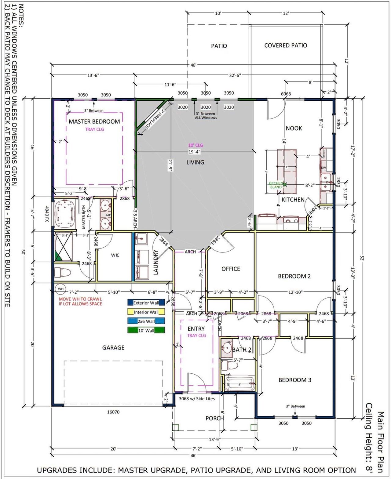 2D floor plan layout of this home in Huckleberry Cove, Chesnee, SC (Image 2). 2D floor plan layout of this home in Huckleberry Cove, Chesnee, SC (Image 2).