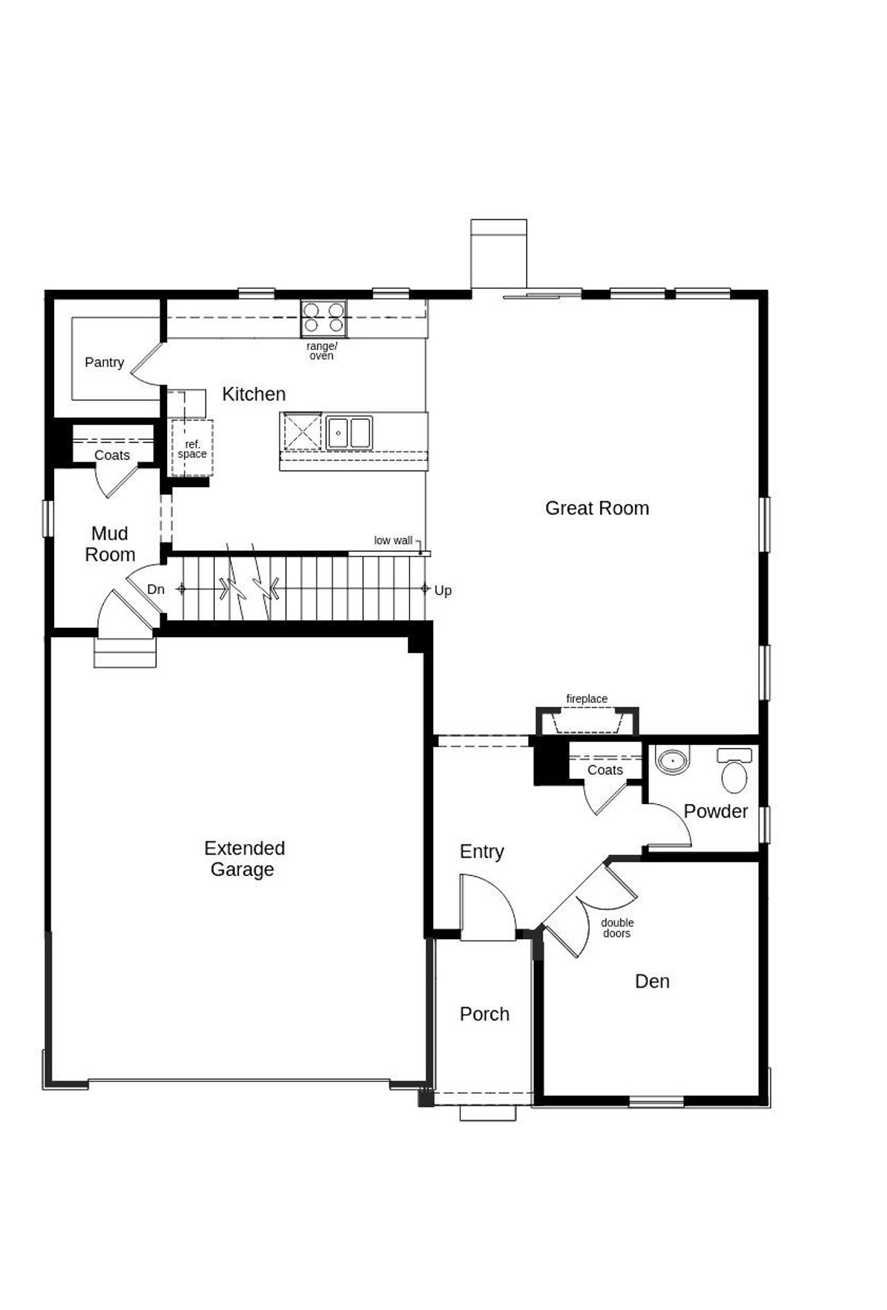 2D floor plan layout of this home in Murphy Creek Reserve, Aurora, CO (Image 2).