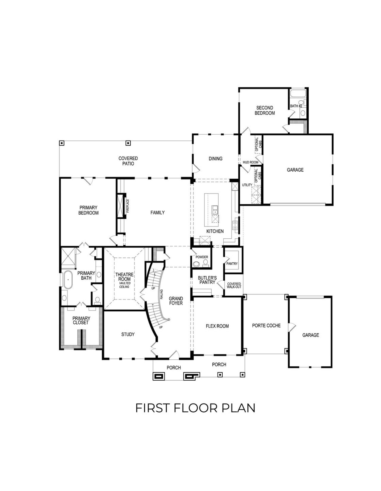 2D floor plan layout of this home in Parker Ranch, Parker, TX (Image 2). 2D floor plan layout of this home in Parker Ranch, Parker, TX (Image 2).