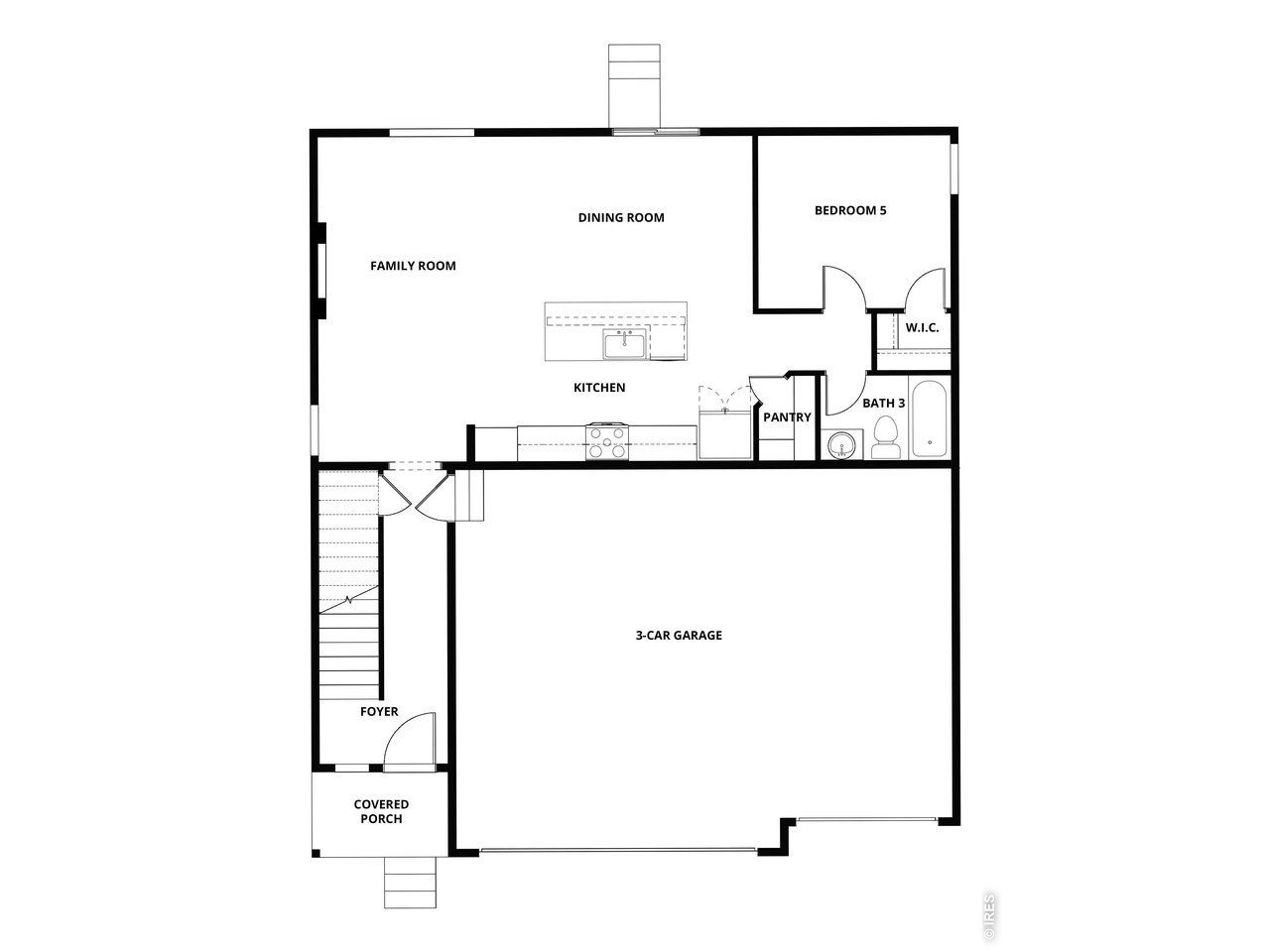 2D floor plan layout of this home in , Severance, CO (Image 2).