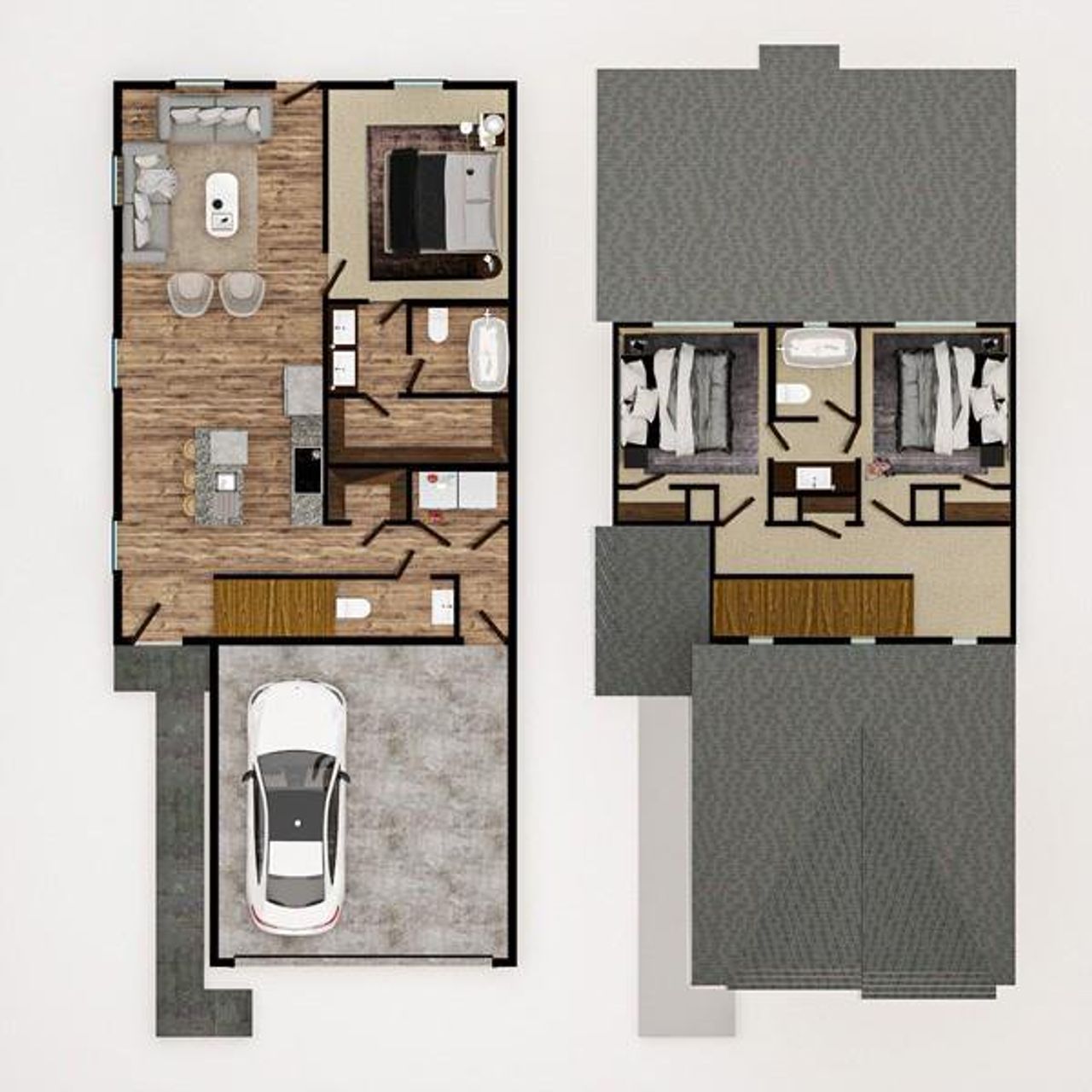 2D floor plan layout of this home in , Conroe, TX (Image 2).