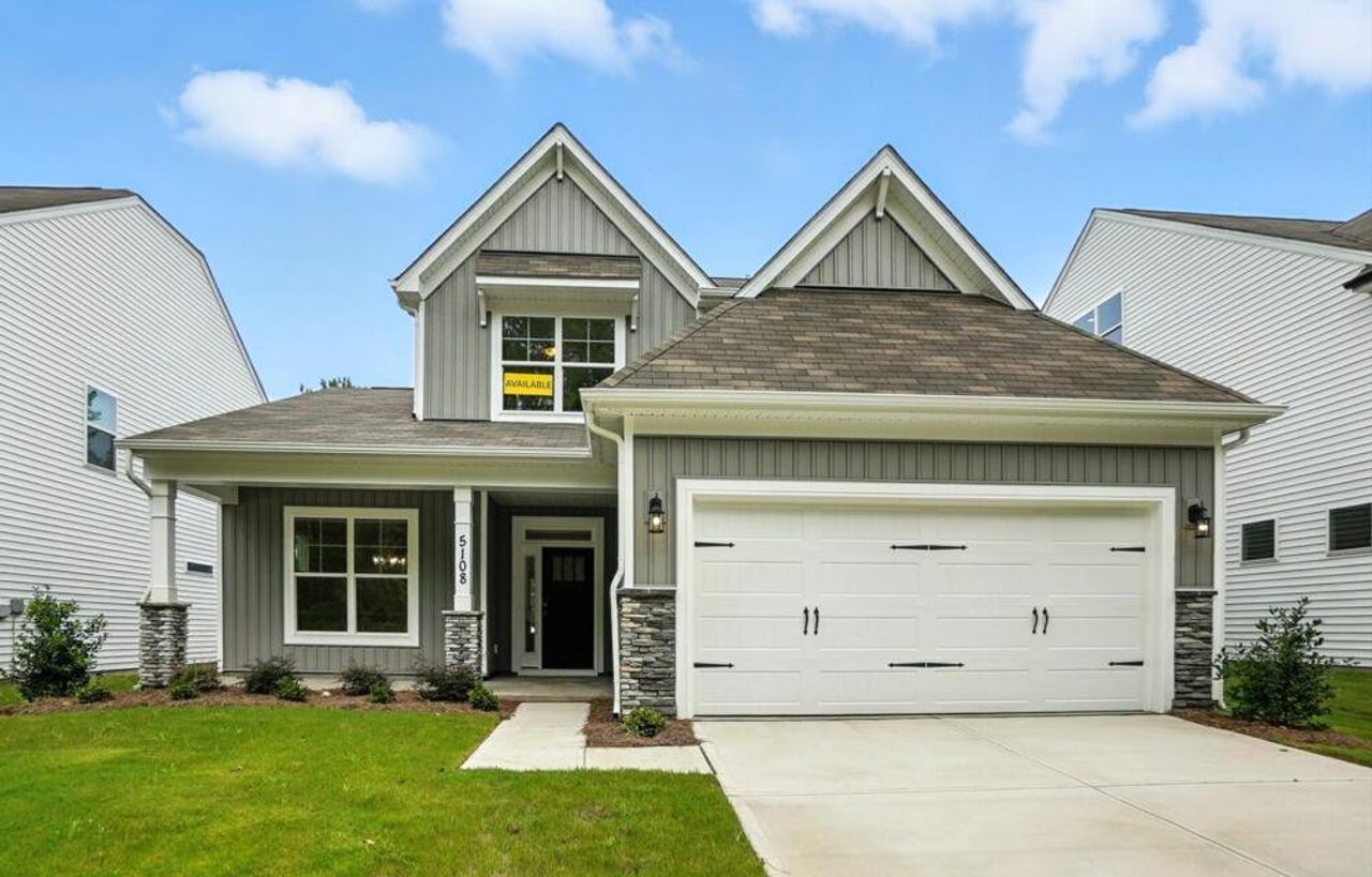 Representative exterior photo of a completed home built from the Raleigh by Eastwood Homes in Ashton Park, Monroe, NC (Image 2). Representative exterior photo of a completed home built from the Raleigh by Eastwood Homes in Ashton Park, Monroe, NC (Image 2).