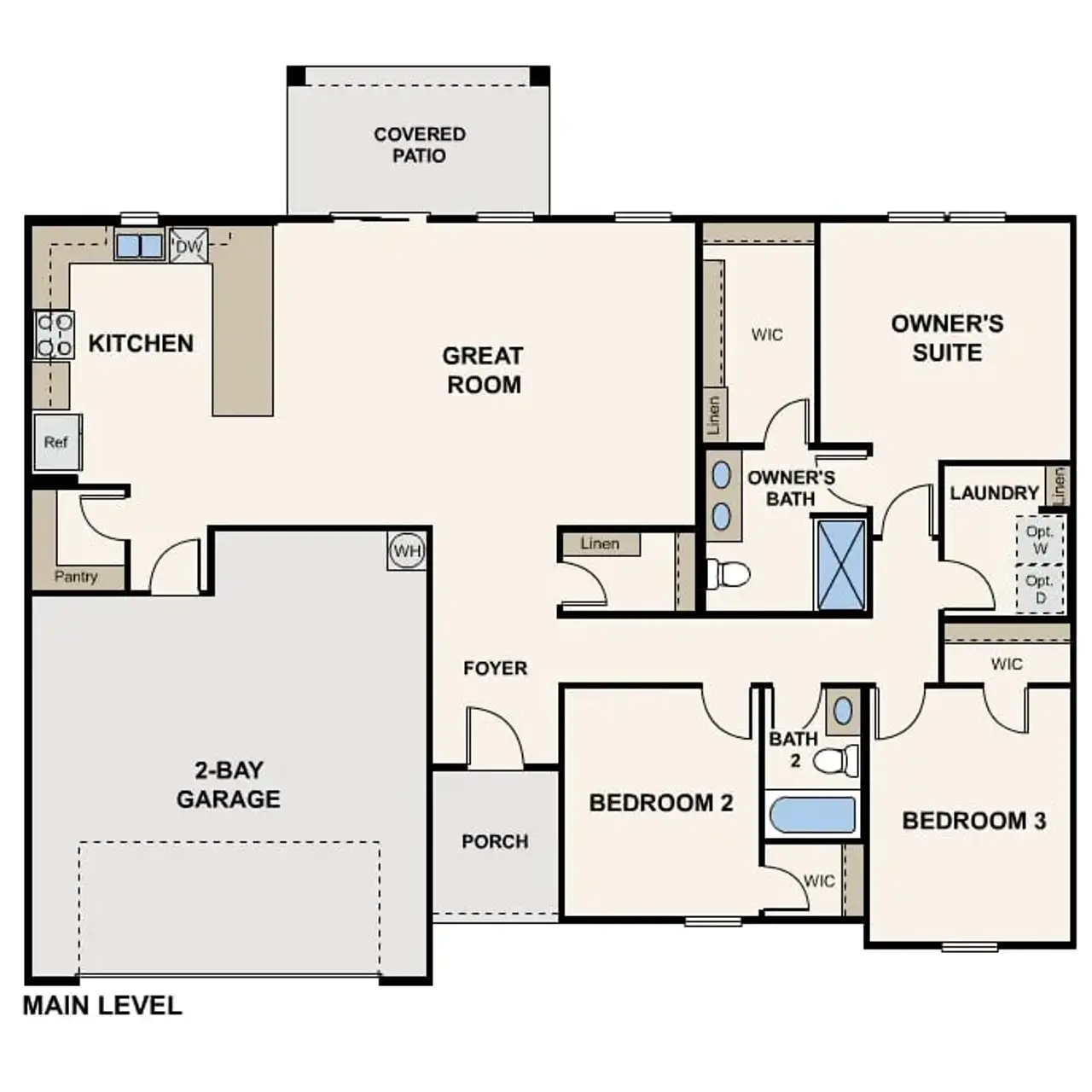 2D floor plan layout of this home in Arizona City, Arizona City, AZ (Image 2). 2D floor plan layout of this home in Arizona City, Arizona City, AZ (Image 2).