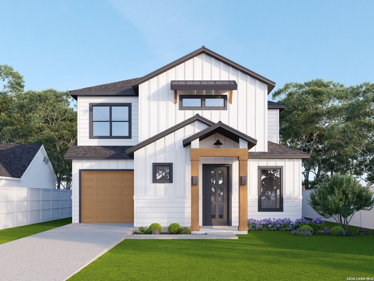 Front exterior of a new home in , San Antonio, TX, highlighting curb appeal (Image 2). Front exterior of a new home in , San Antonio, TX, highlighting curb appeal (Image 2).