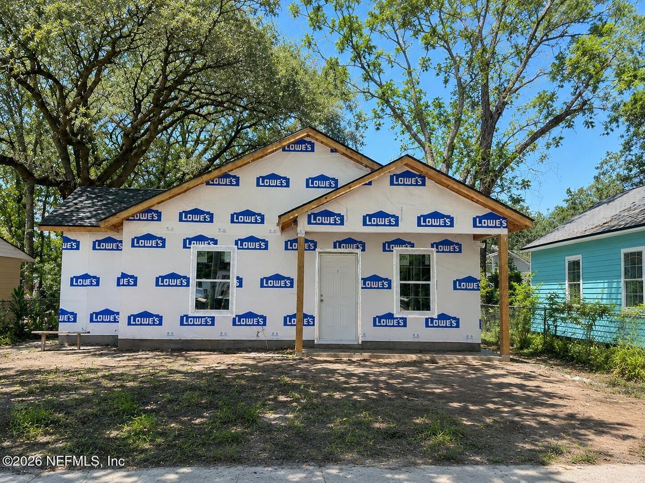 In-progress construction of a new home in , Jacksonville, FL (Image 2).