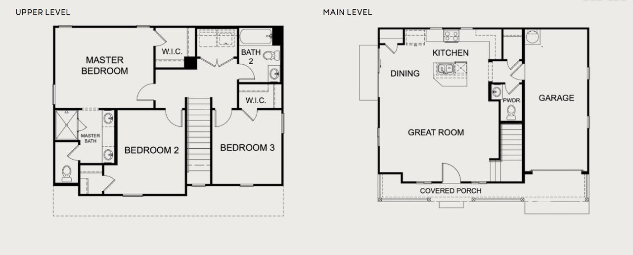 2D floor plan layout for the Fairview 5C by Encanto Living in Encanto at Bell Park, Phoenix, AZ (Image 2).