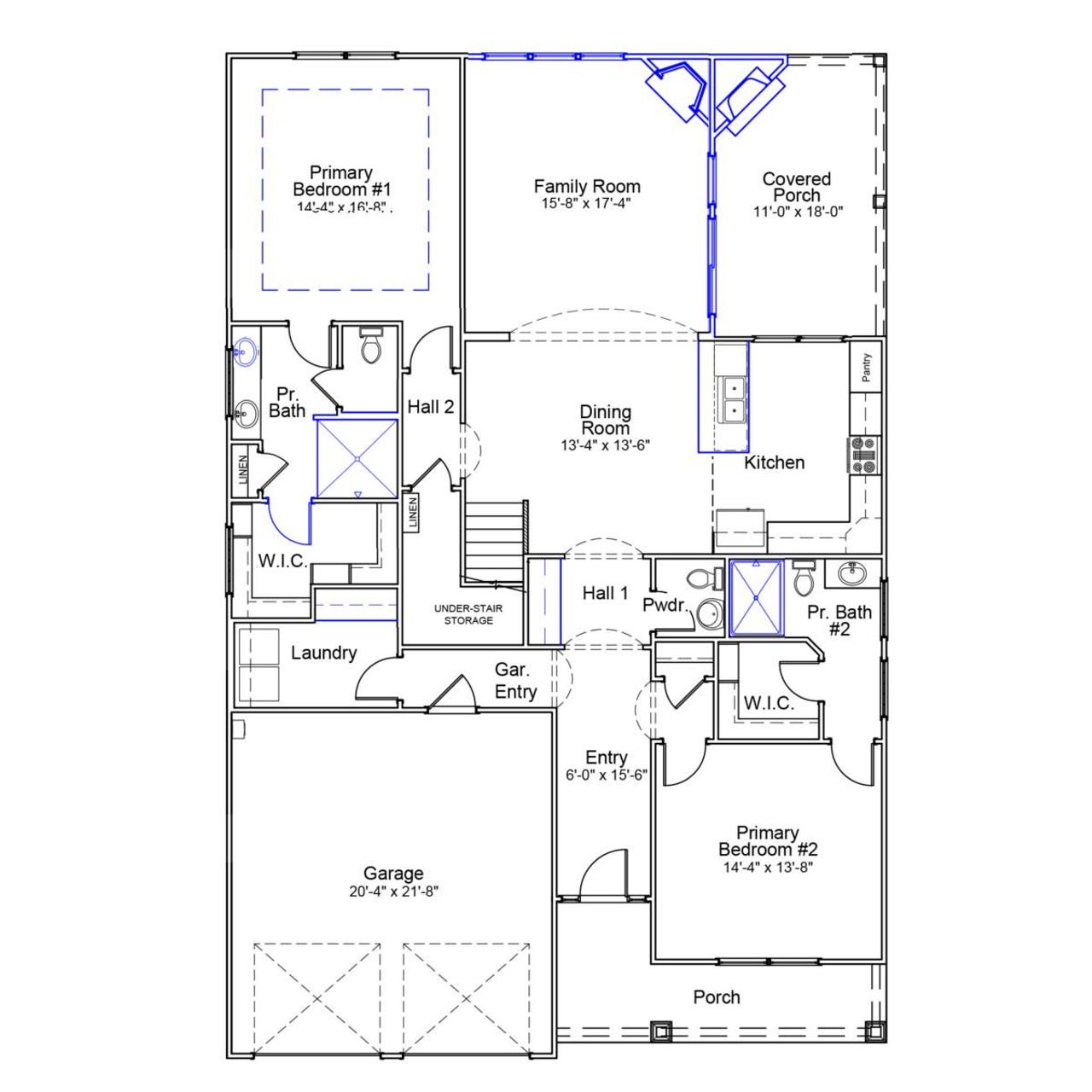2D floor plan layout of this home in Arcadia, Myrtle Beach, SC (Image 2).
