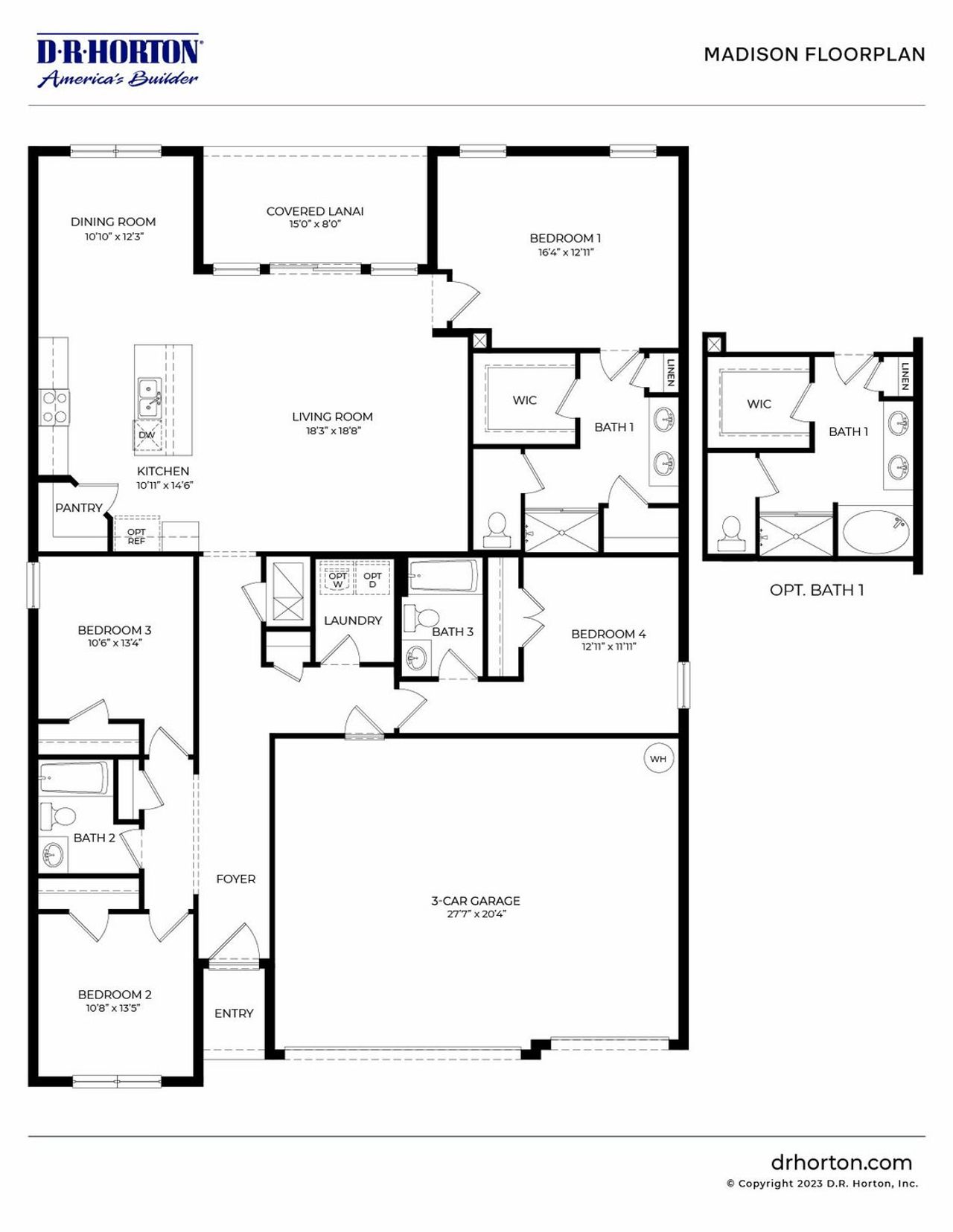 2D floor plan layout of this home in Pineapple Preserve, Vero Beach, FL (Image 2). 2D floor plan layout of this home in Pineapple Preserve, Vero Beach, FL (Image 2).