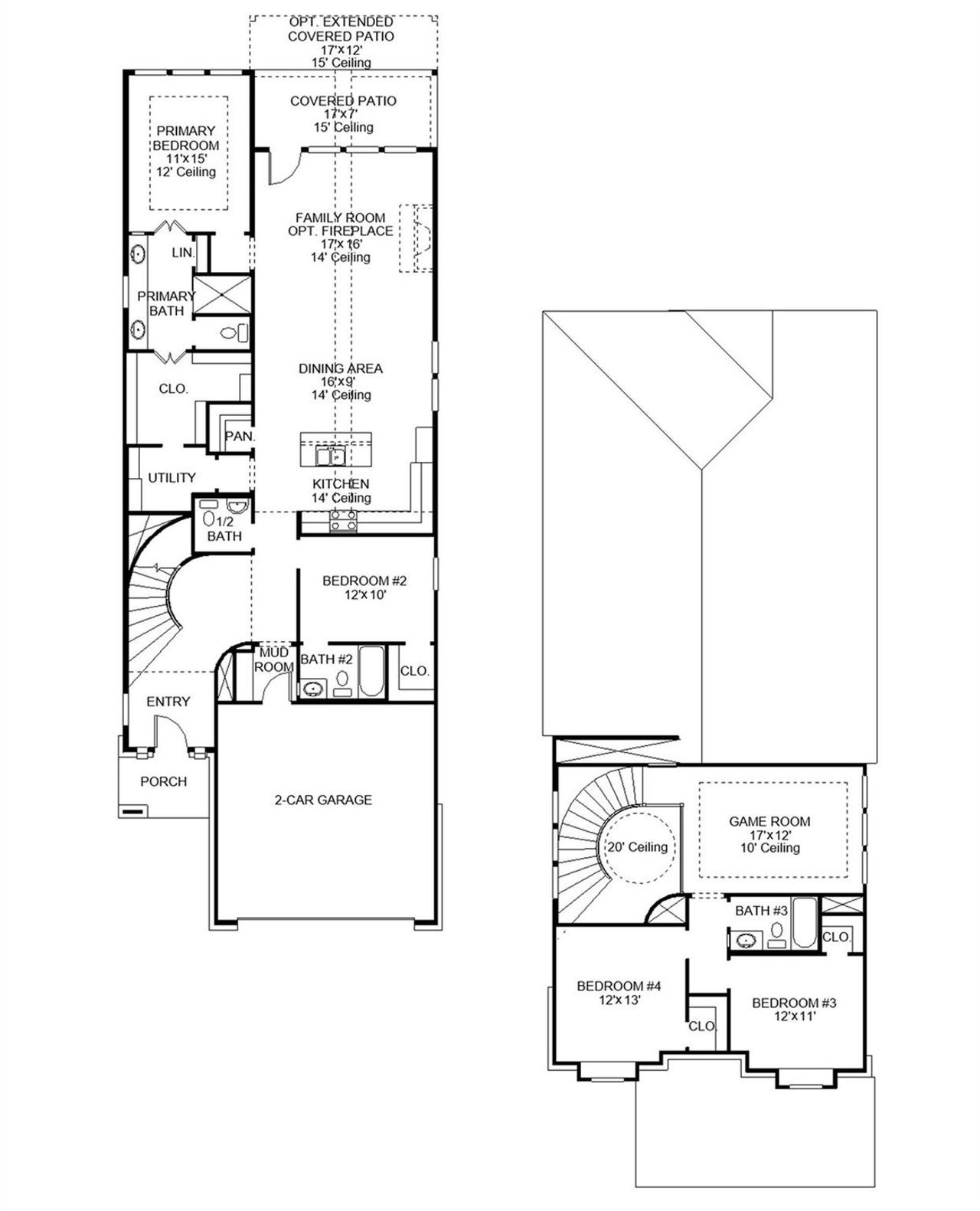 2D floor plan layout of this home in Brookewater, Rosenberg, TX (Image 2).