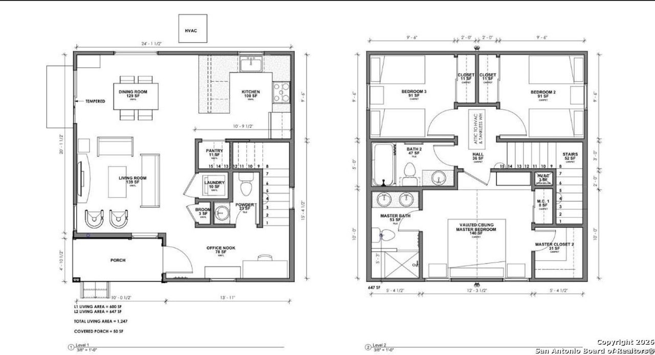 2D floor plan layout of this home in , San Antonio, TX (Image 2).