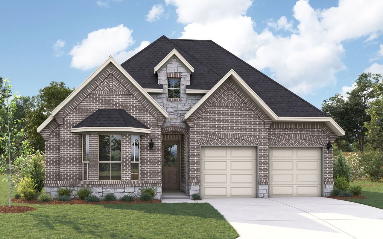 The Bianca - Old World with Stone Elevation