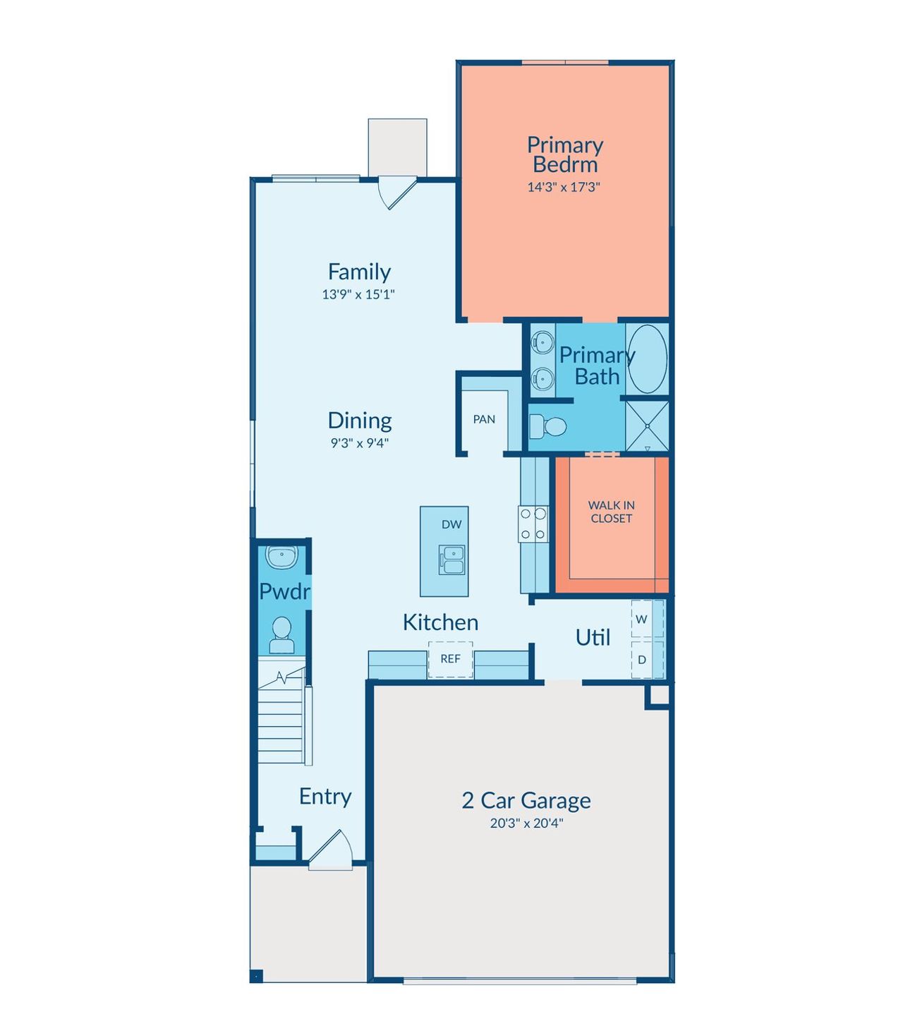 2D floor plan layout of this home in Creekhaven, Arcola, TX (Image 2).