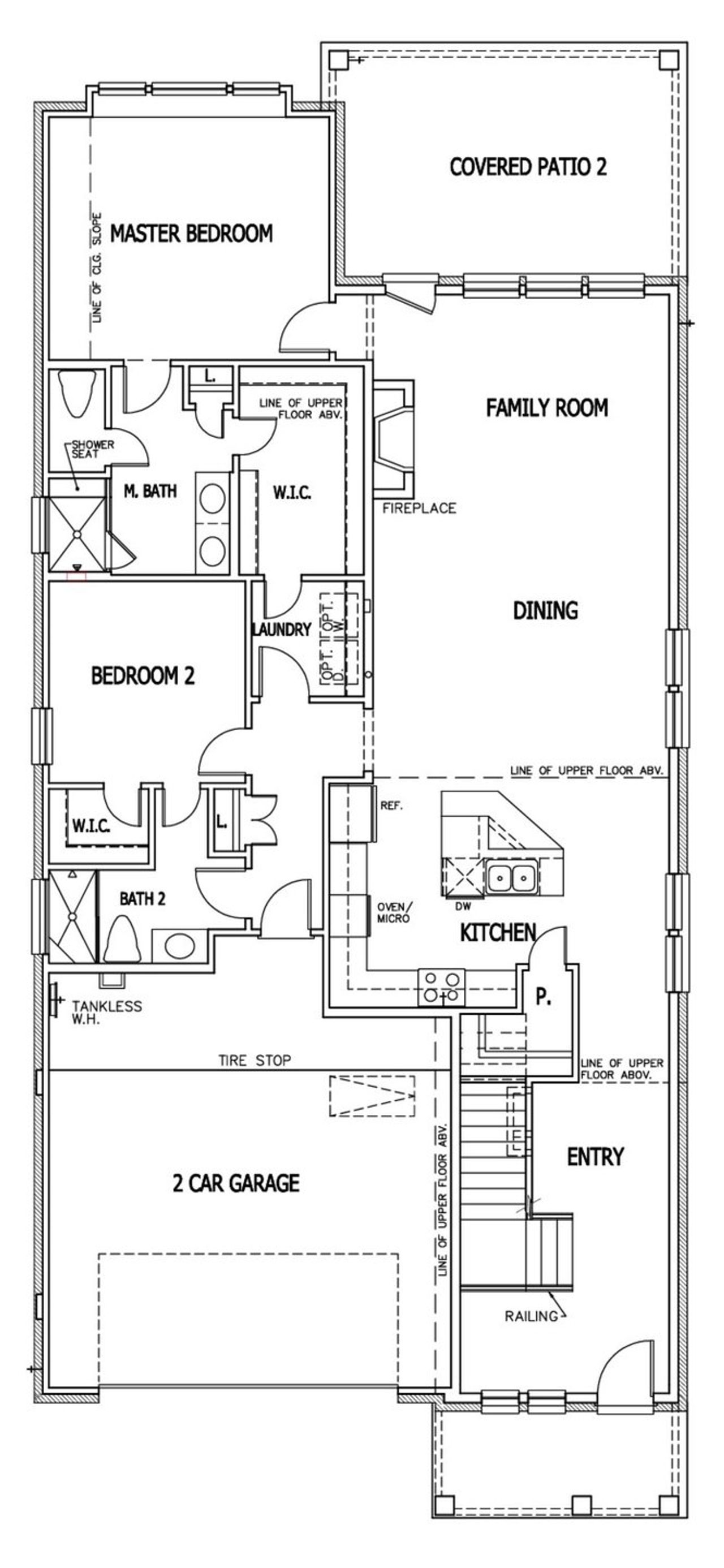 2D floor plan layout of this home in Crown Ridge Manor, San Antonio, TX (Image 2).