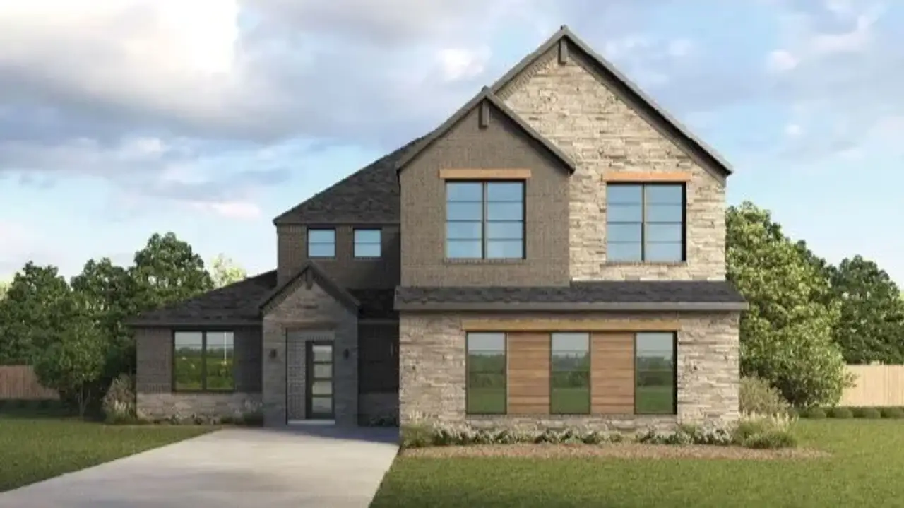 Representative exterior photo of a completed home built from the Rothko by D.R. Horton in Grace Woods, Carrollton, TX (Image 2).