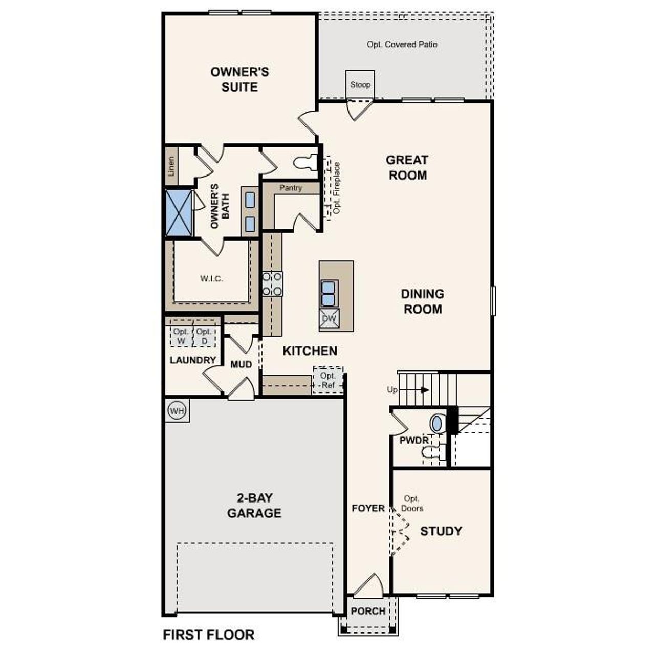An intuitive first-floor layout prioritizes seamless daily transitions and modern connection. An intuitive first-floor layout prioritizes seamless daily transitions and modern connection.