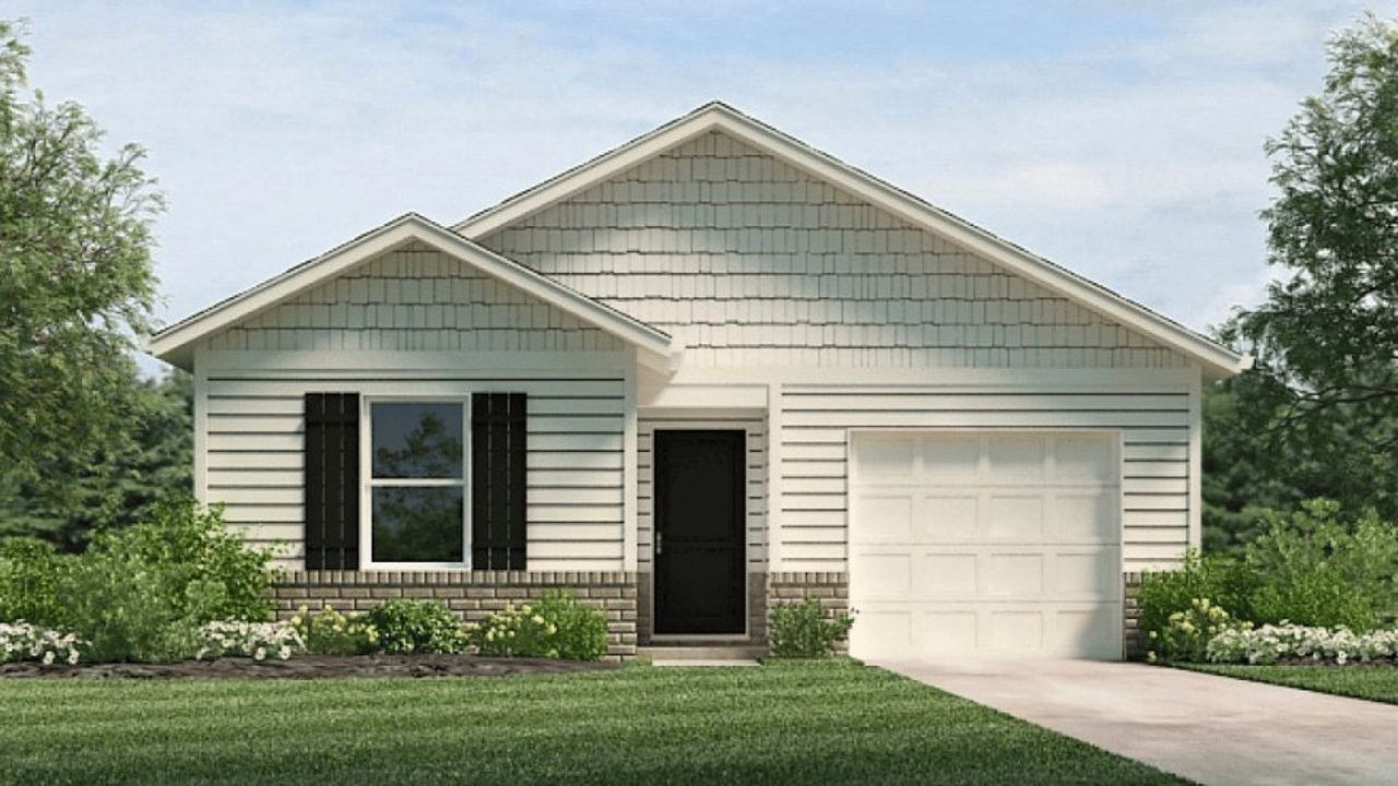 Representative exterior photo of a completed home built from the Cameron Express by D.R. Horton in Trailside Run, Spartanburg, SC (Image 2).