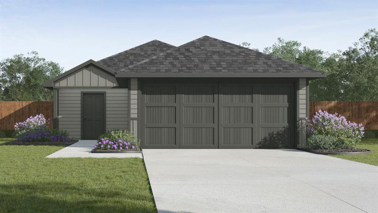 Front exterior of a new home in Riverfield, Josephine, TX, highlighting curb appeal (Image 2).