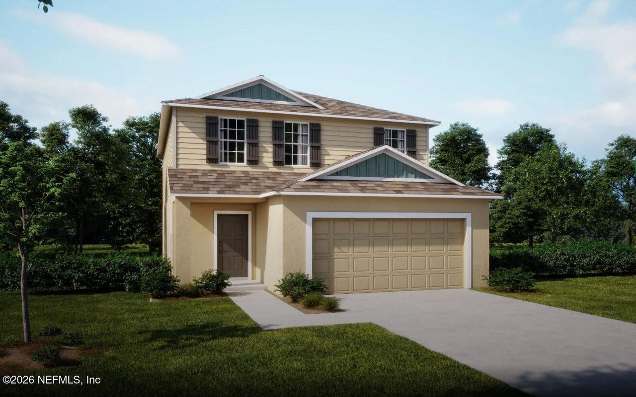 Front exterior of a new home in , Jacksonville, FL, highlighting curb appeal (Image 2). Front exterior of a new home in , Jacksonville, FL, highlighting curb appeal (Image 2).
