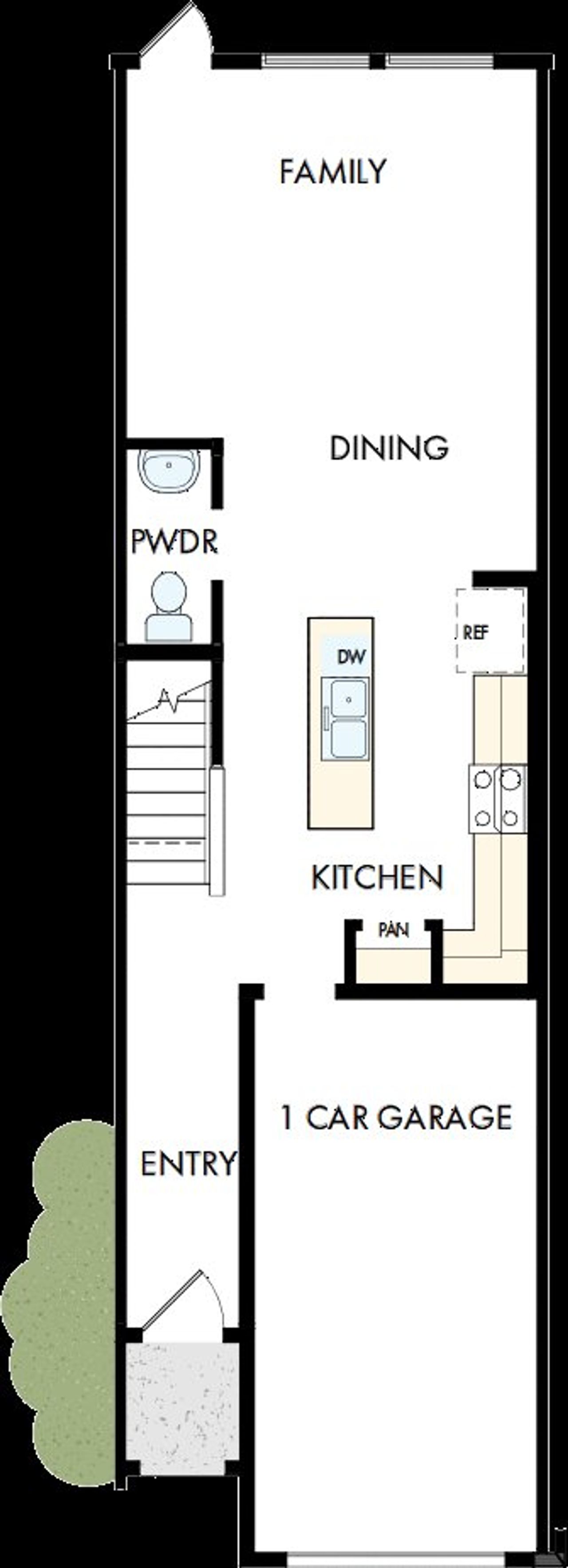 2D floor plan layout of this home in Preserve at The Cays – The Driftwood Series, Daytona Beach, FL (Image 2).