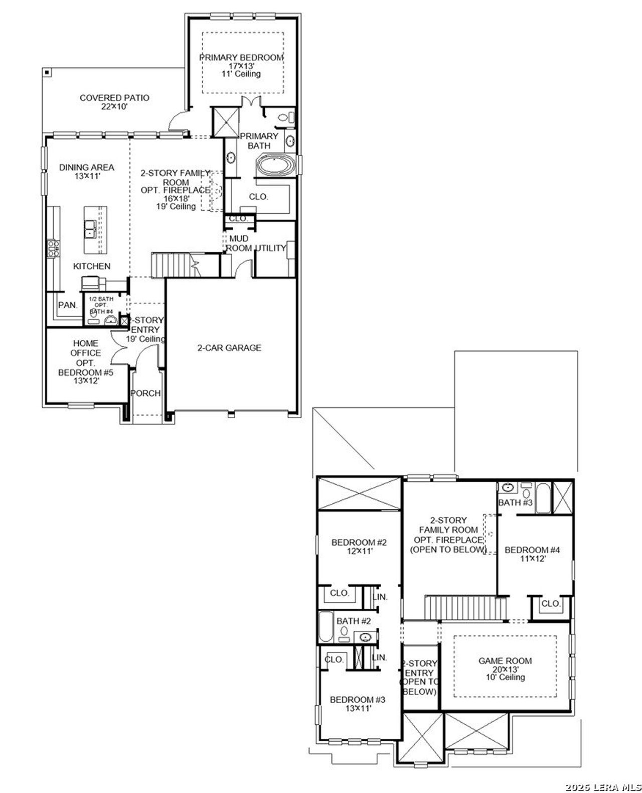 2D floor plan layout of this home in , San Antonio, TX (Image 2).