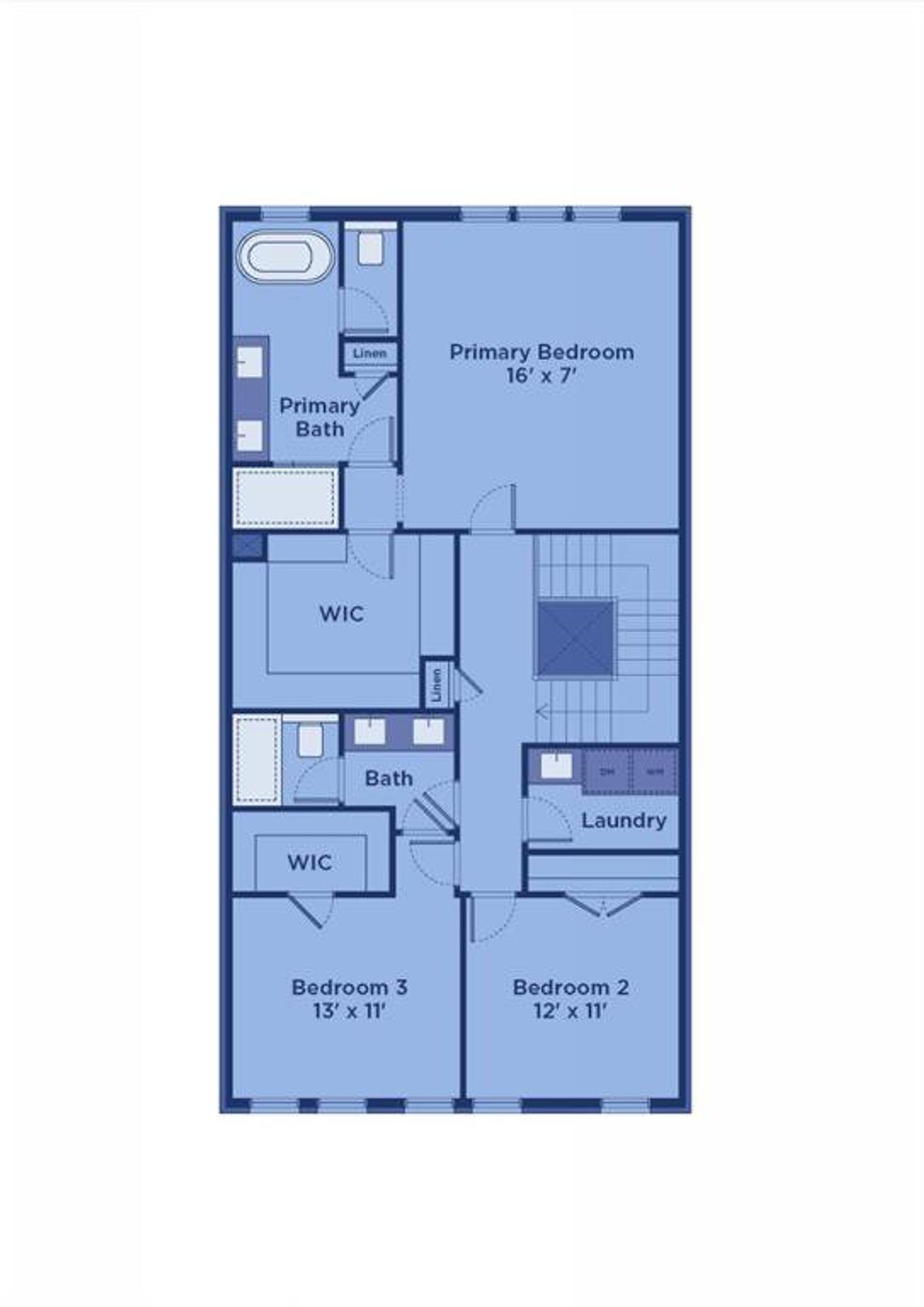 2D floor plan layout of this home in Echo Park, Suwanee, GA (Image 2).