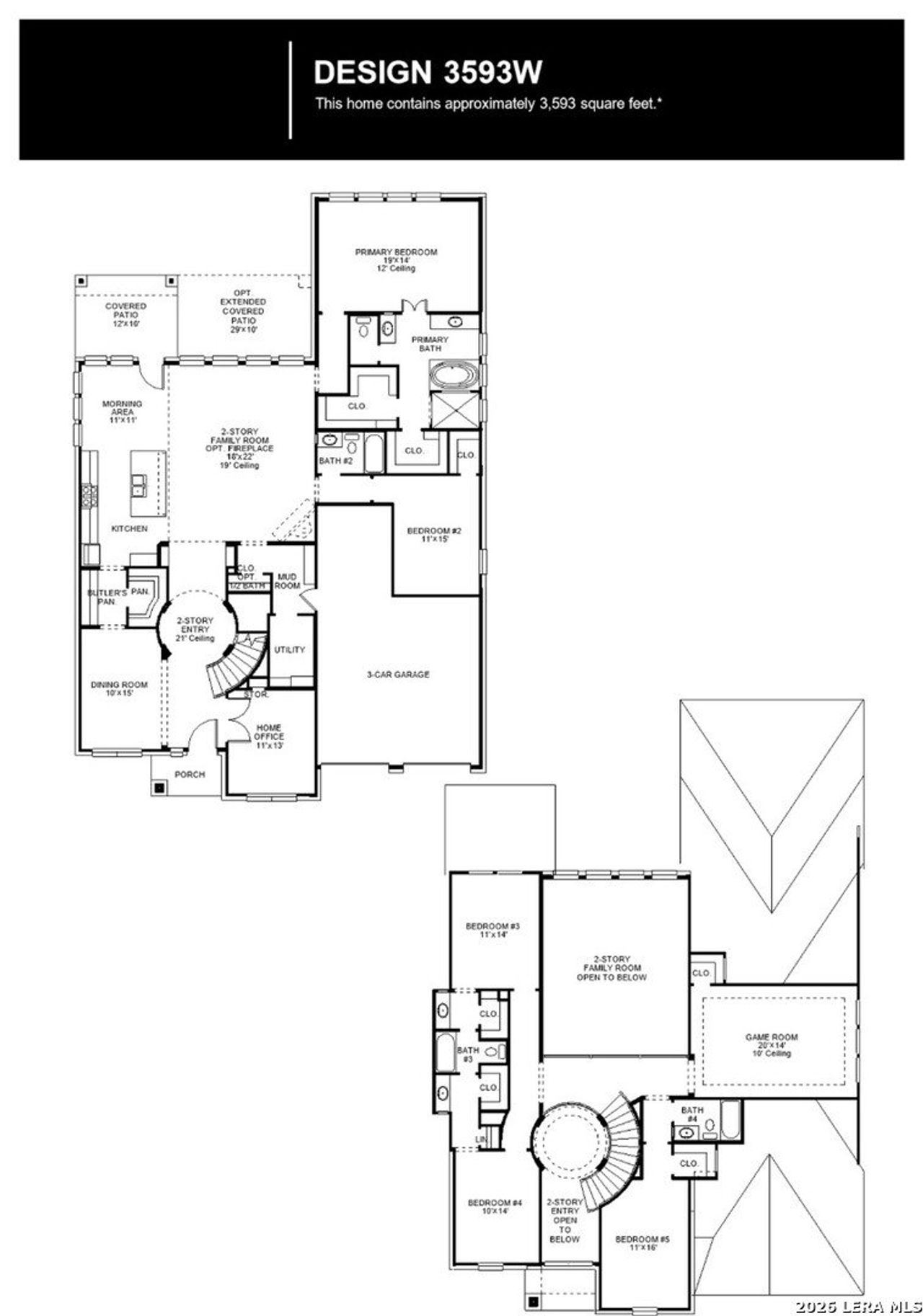 2D floor plan layout of this home in Haby Hill, San Antonio, TX (Image 2).