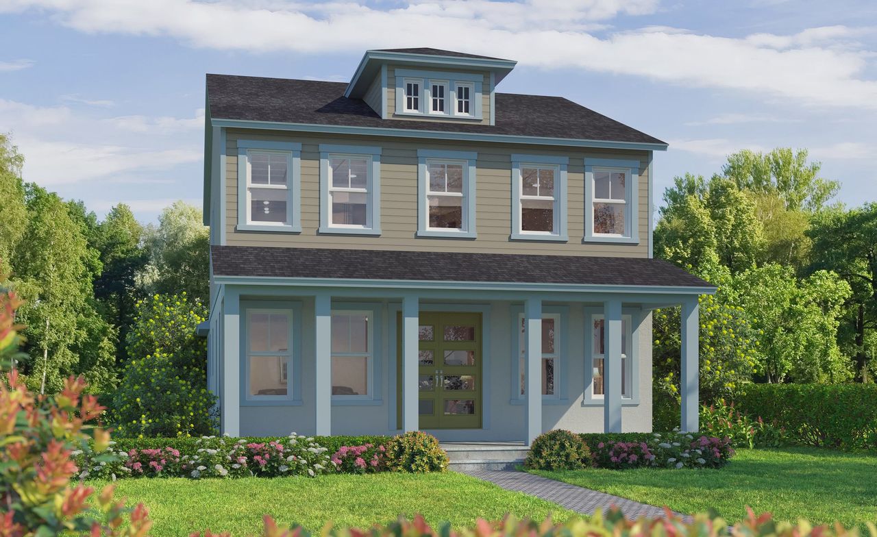 Representative exterior photo of a completed home built from the Cayman - Heritage Series | 40' Wide Lots by ICI Homes in Laureate Park, Orlando, FL (Image 2).