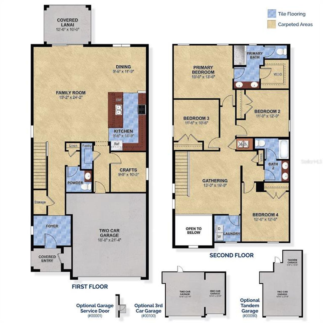 2D floor plan layout of this home in , Clermont, FL (Image 2).