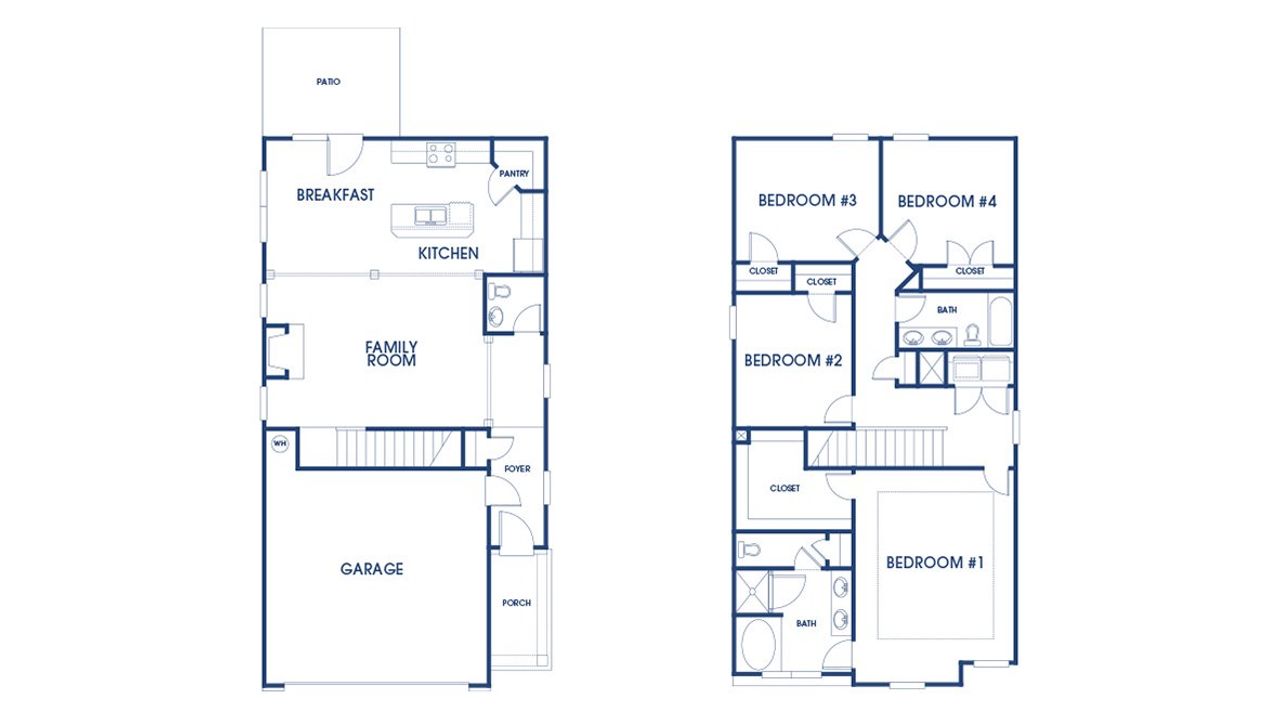 2D floor plan layout of this home in Estates at Deer Hollow, Grovetown, GA (Image 2). 2D floor plan layout of this home in Estates at Deer Hollow, Grovetown, GA (Image 2).