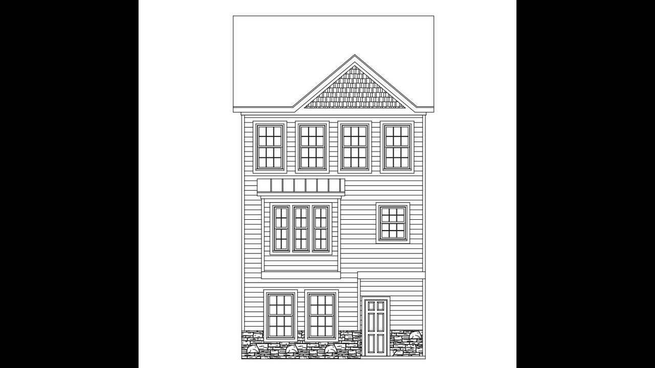 Front exterior of a new home in The Townes at Lake Norman, Mooresville, NC, highlighting curb appeal (Image 2).