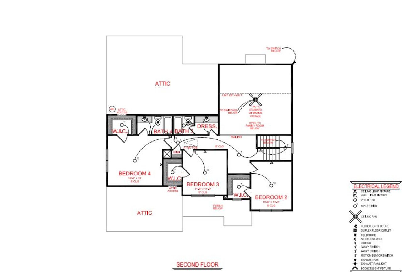 2D floor plan layout for the Stanton D by Freedom Home Builders in Crestwick, Griffin, GA (Image 2).