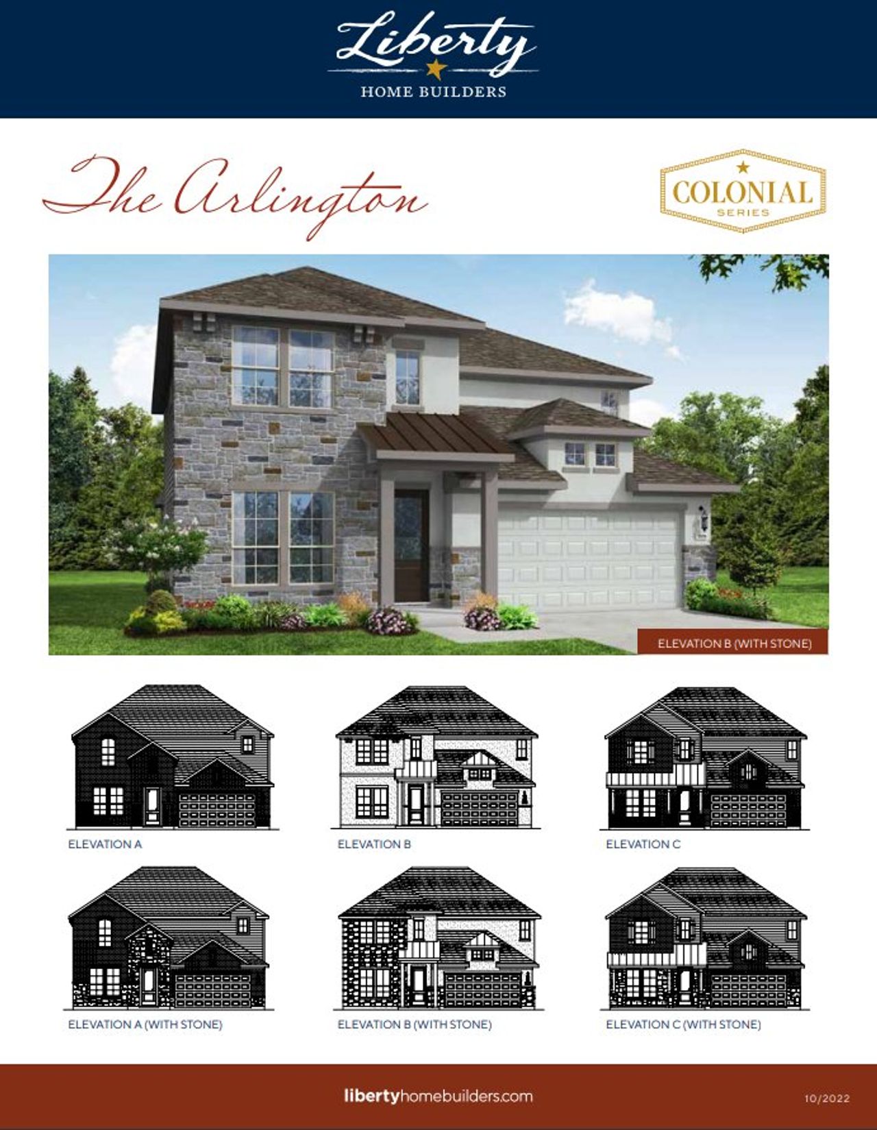 Image 2 representing the The Arlington by McKinley Homes in Stone Creek Ranch, Hockley, TX.