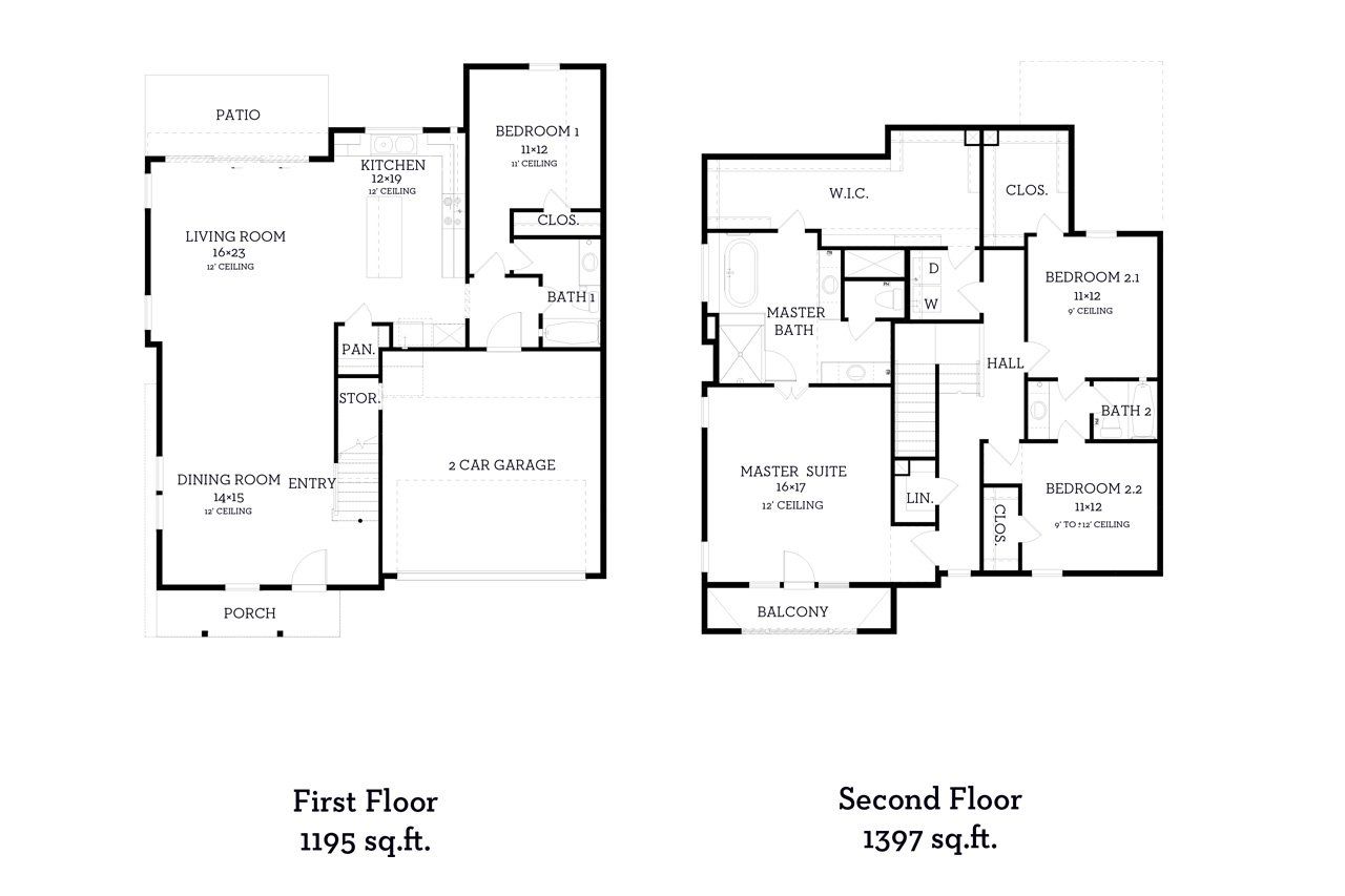 2D floor plan layout of this home in Avondale, Houston, TX (Image 2).