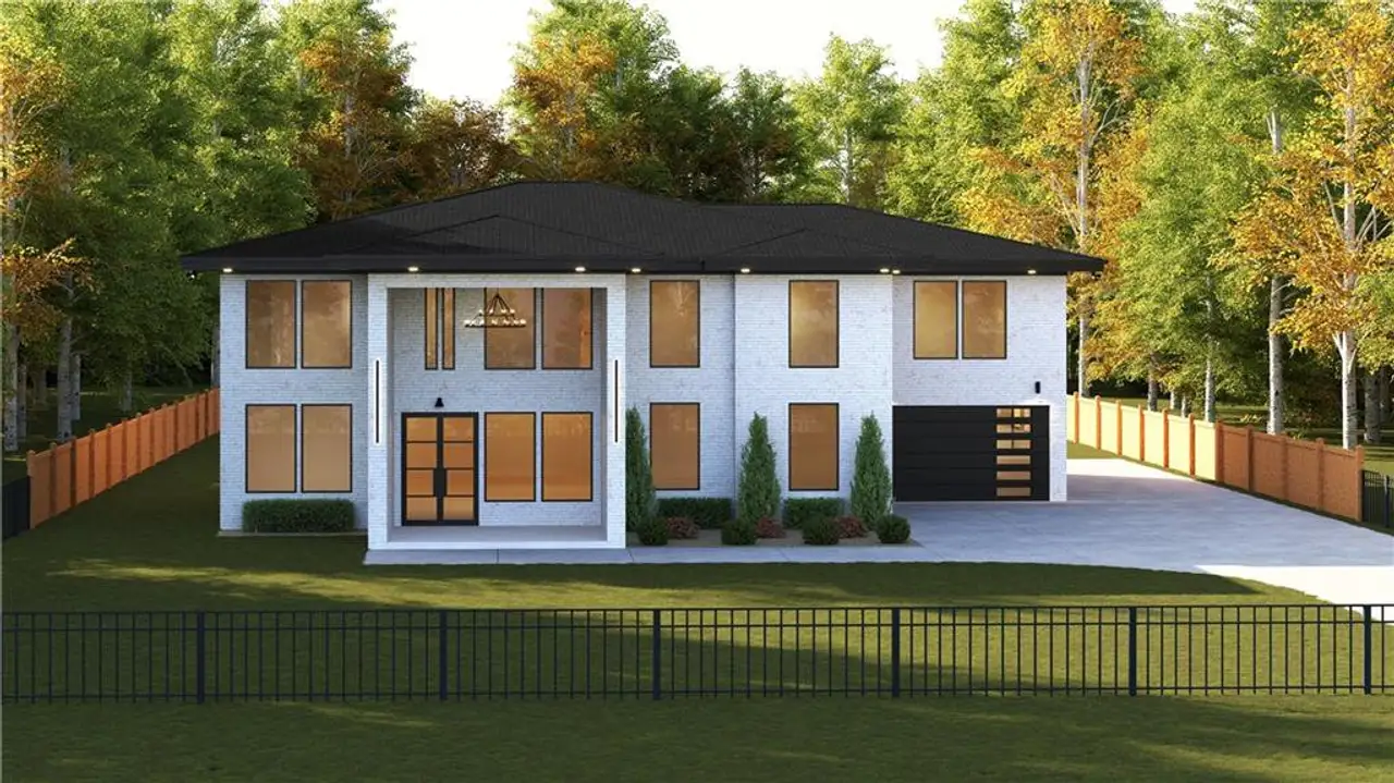 Front exterior of a new home in , Lawrenceville, GA, highlighting curb appeal (Image 2). Front exterior of a new home in , Lawrenceville, GA, highlighting curb appeal (Image 2).