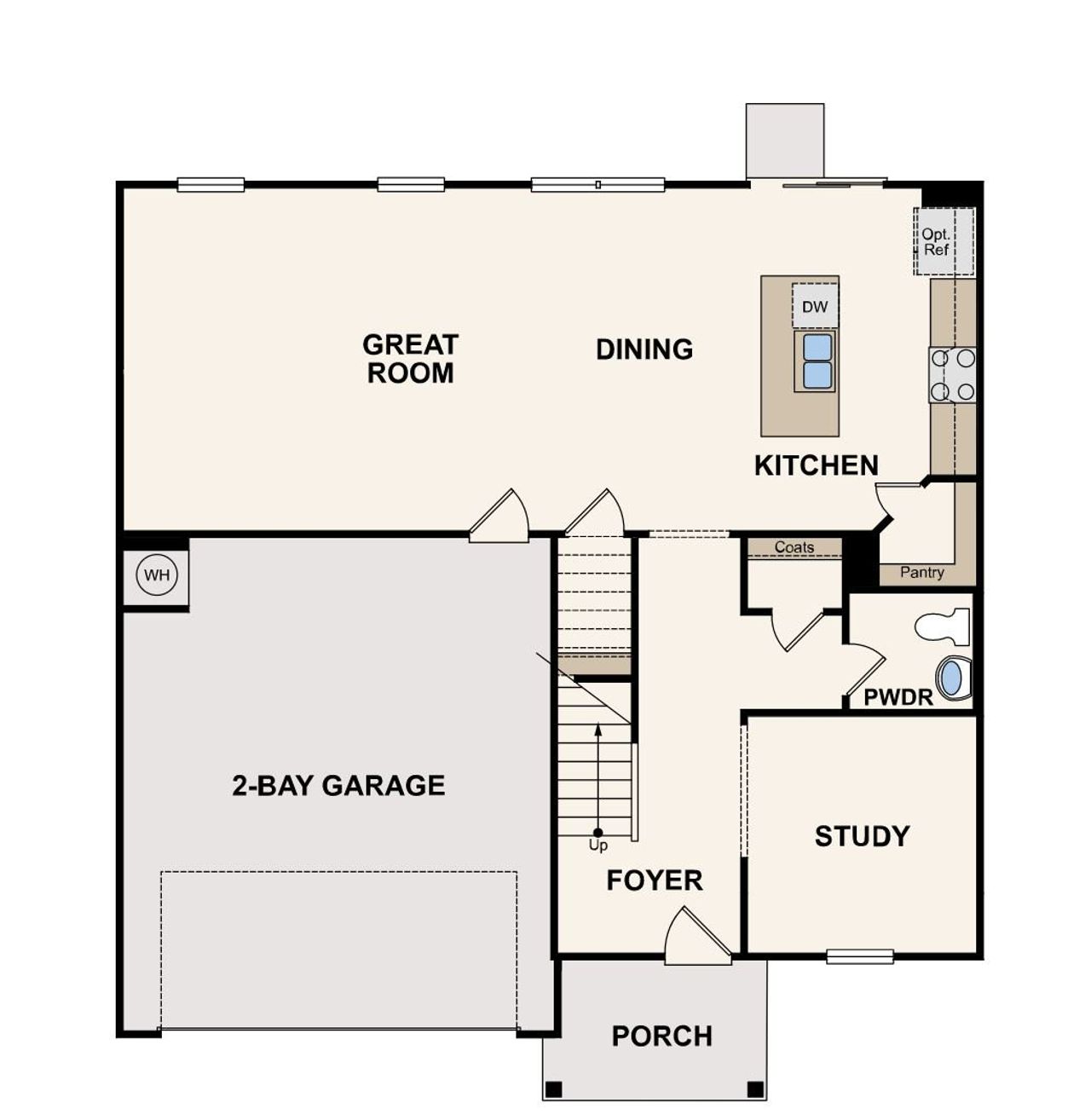 2D floor plan layout for the Fontana by Century Communities in Parkview Estates, South Fulton, GA (Image 2). 2D floor plan layout for the Fontana by Century Communities in Parkview Estates, South Fulton, GA (Image 2).