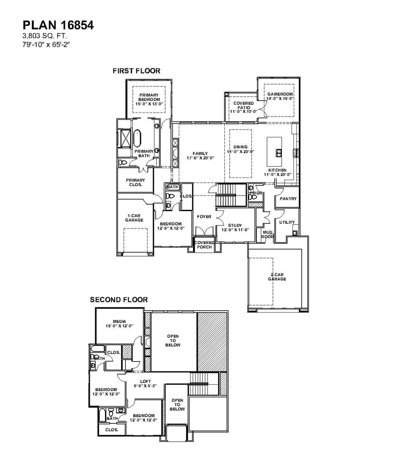 2D floor plan layout of this home in Two Step Farm, Montgomery, TX (Image 2). 2D floor plan layout of this home in Two Step Farm, Montgomery, TX (Image 2).