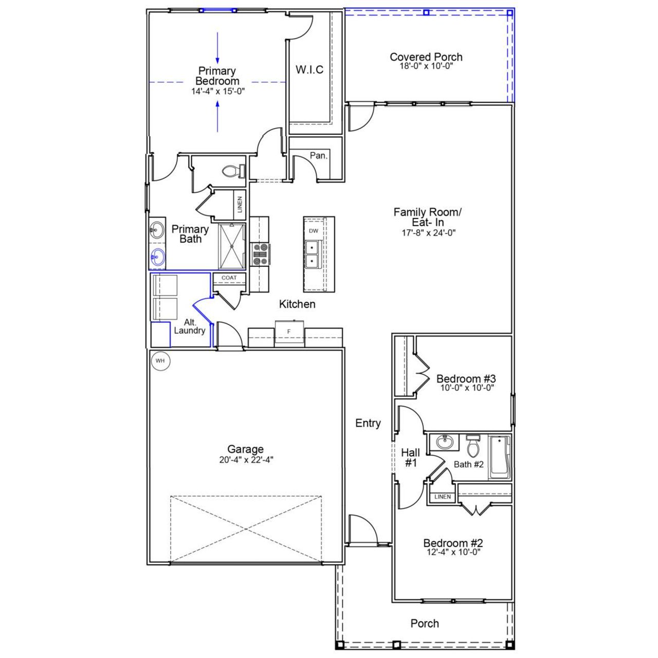2D floor plan layout of this home in Jordan Grove, Conway, SC (Image 2). 2D floor plan layout of this home in Jordan Grove, Conway, SC (Image 2).