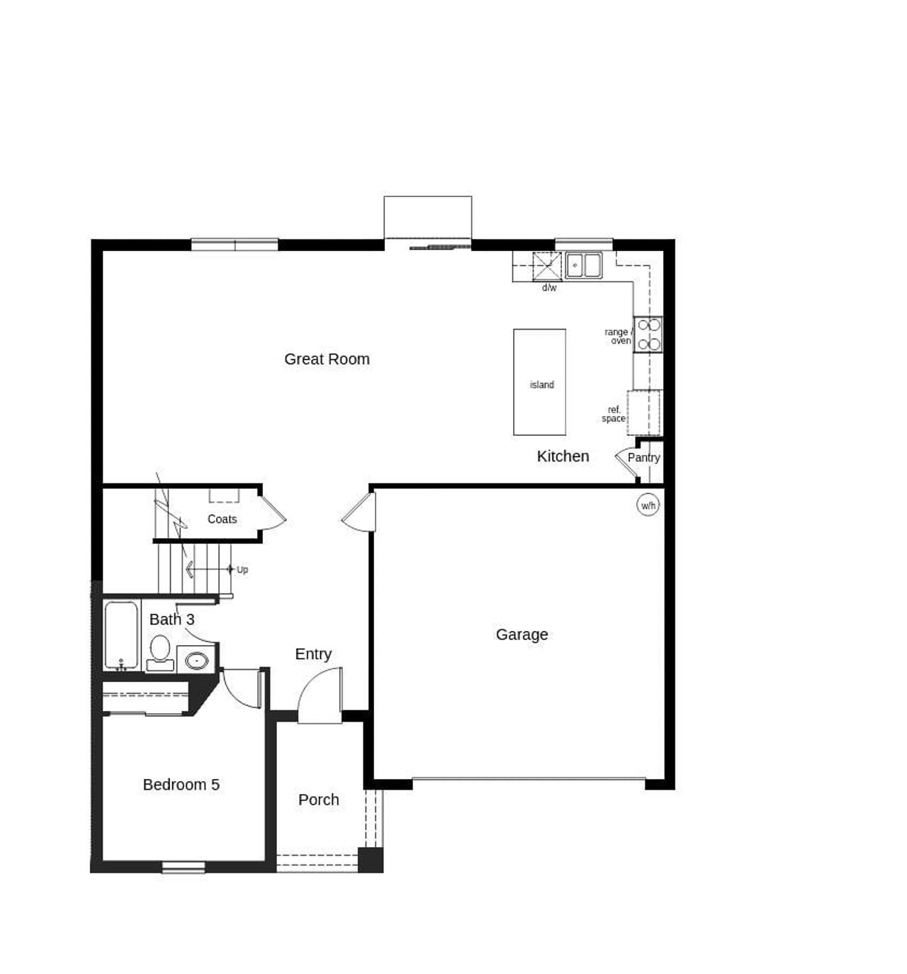 2D floor plan layout of this home in Pepper Grove II, Palmetto, FL (Image 2).