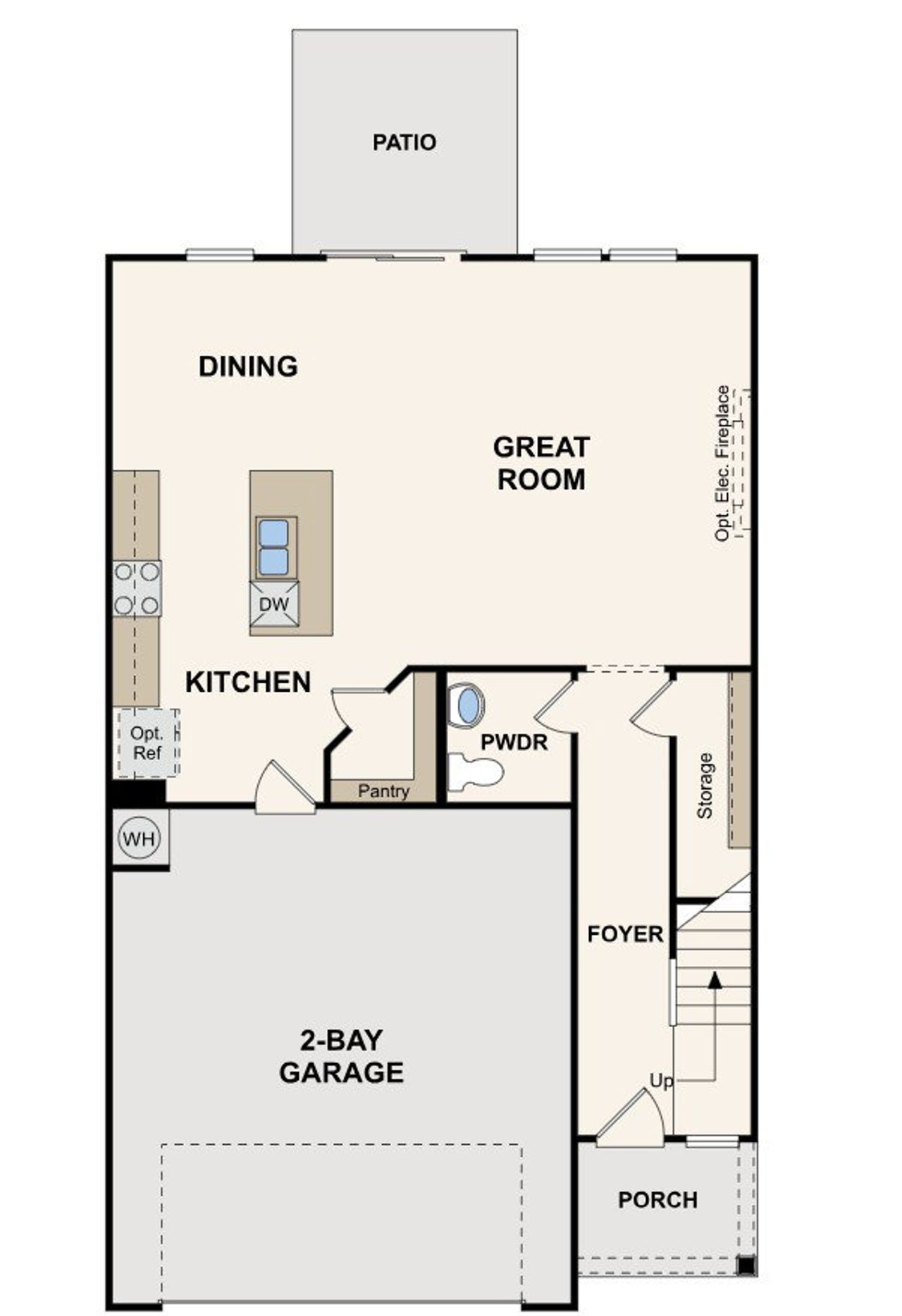 2D floor plan layout for the Mitchell by Century Communities in Belleview Manor, Fairburn, GA (Image 2). 2D floor plan layout for the Mitchell by Century Communities in Belleview Manor, Fairburn, GA (Image 2).