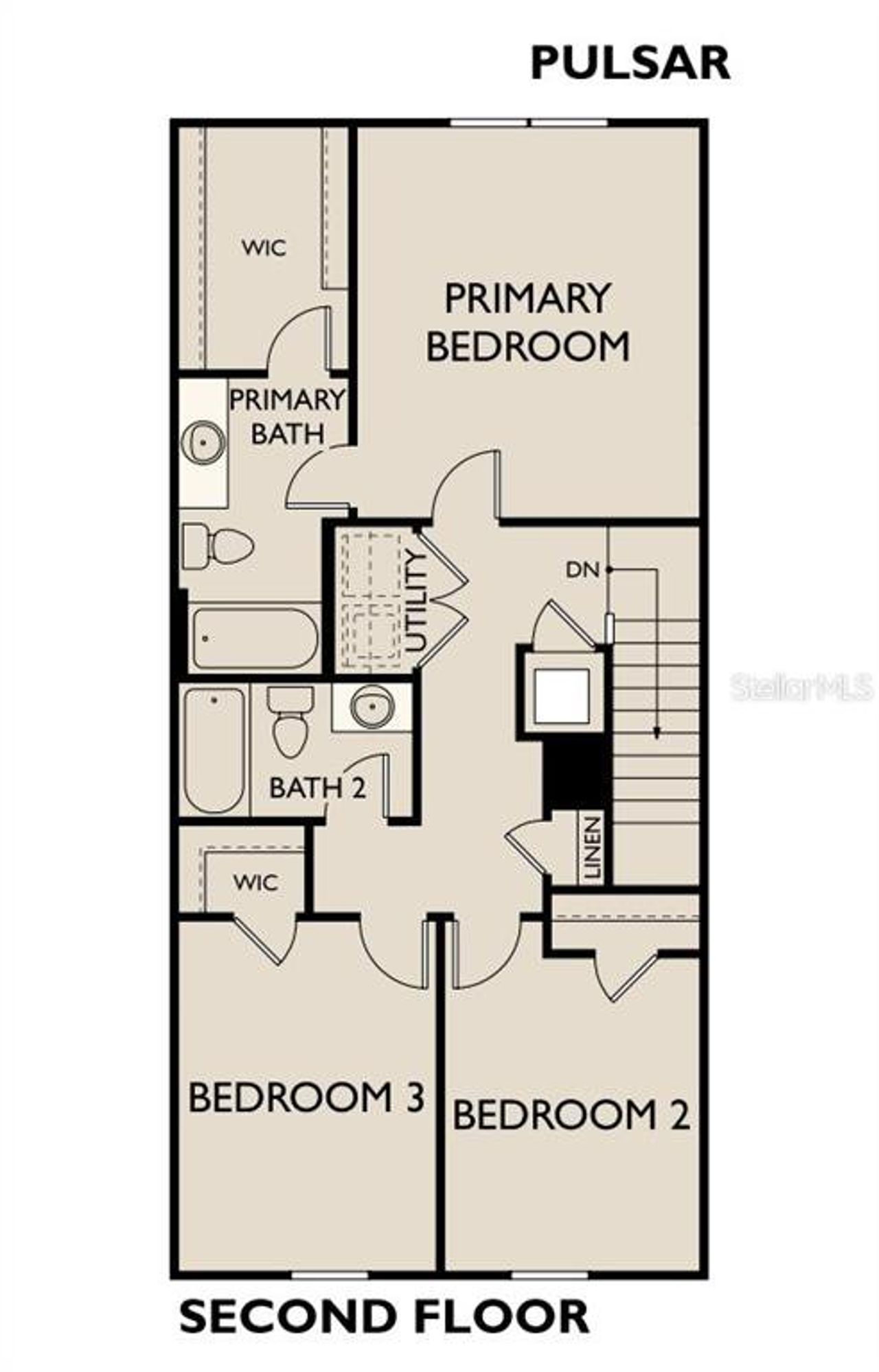 2D floor plan layout of this home in Oakfield Lakes, Parrish, FL (Image 2). 2D floor plan layout of this home in Oakfield Lakes, Parrish, FL (Image 2).