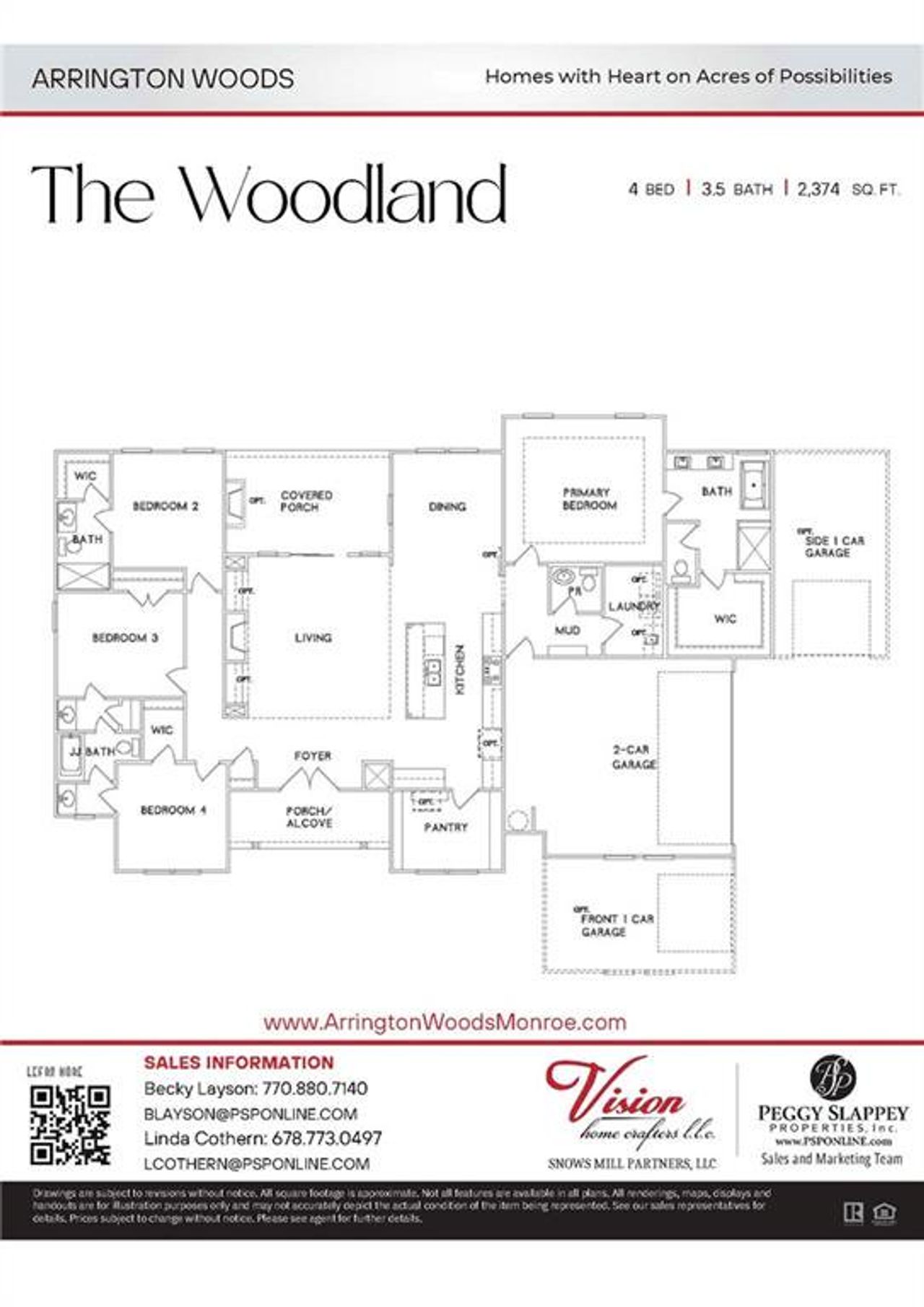 2D floor plan layout of this home in , Monroe, GA (Image 2).