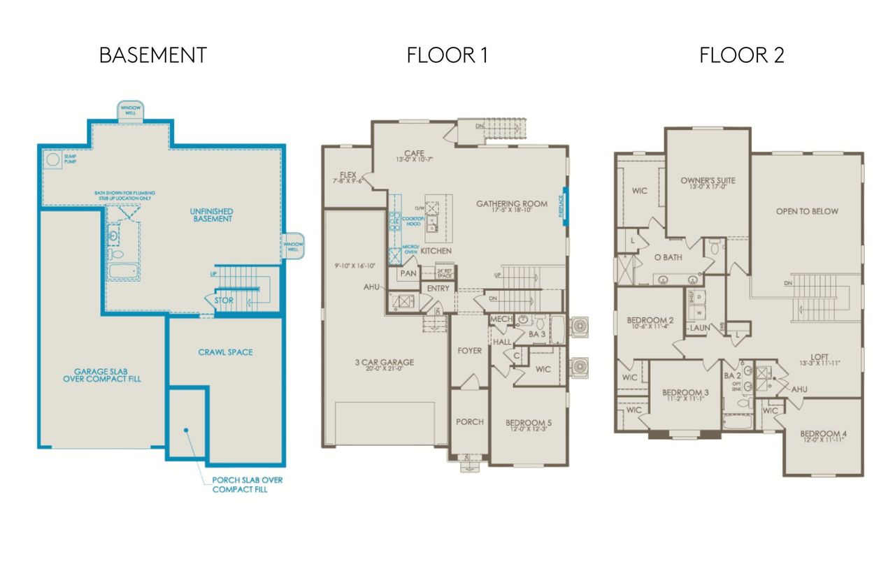 2D floor plan layout of this home in Harvest Crossing, Aurora, CO (Image 2).
